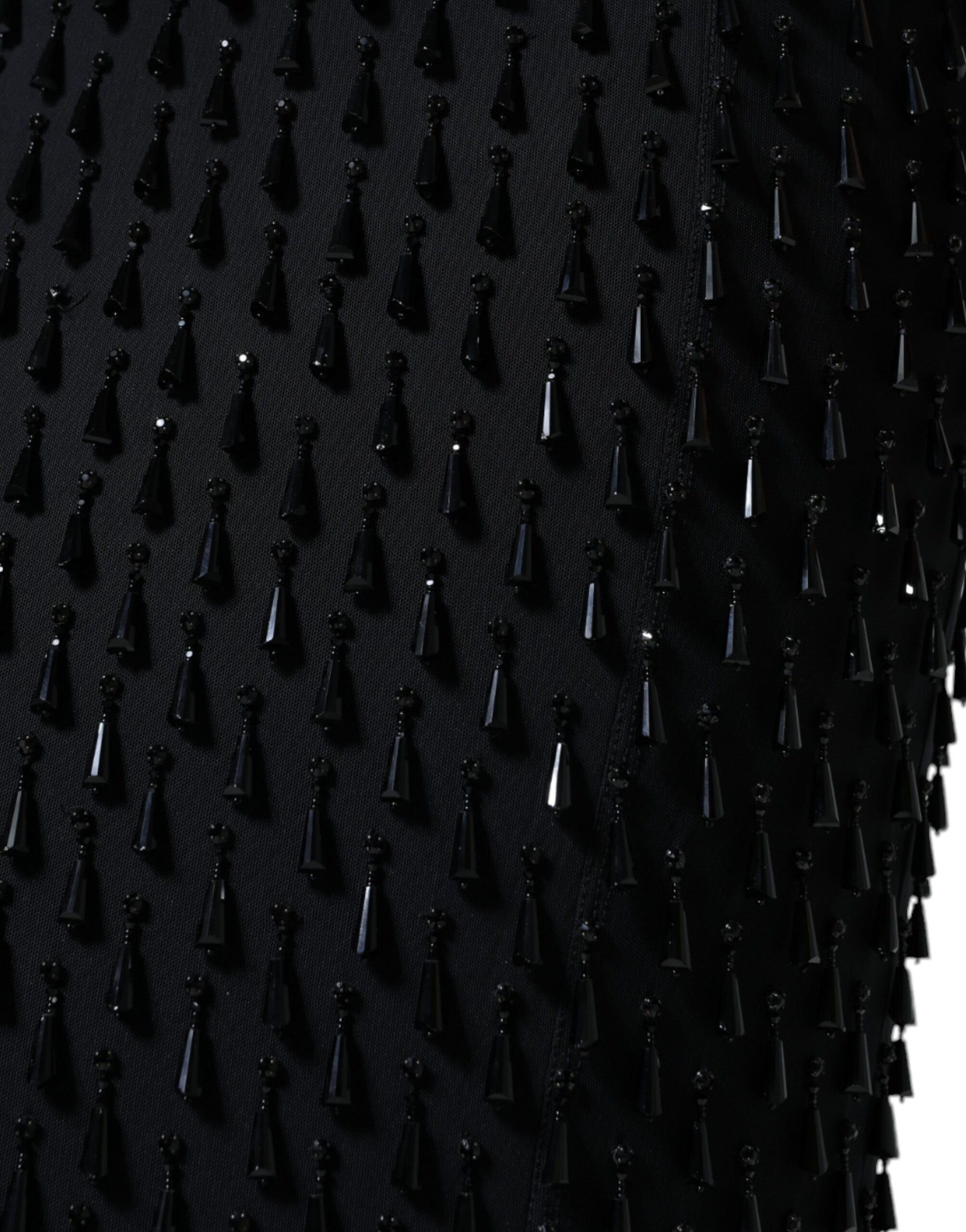 Dolce & Gabbana Black Embellished Pencil Cut Midi Skirt | Regal Royce