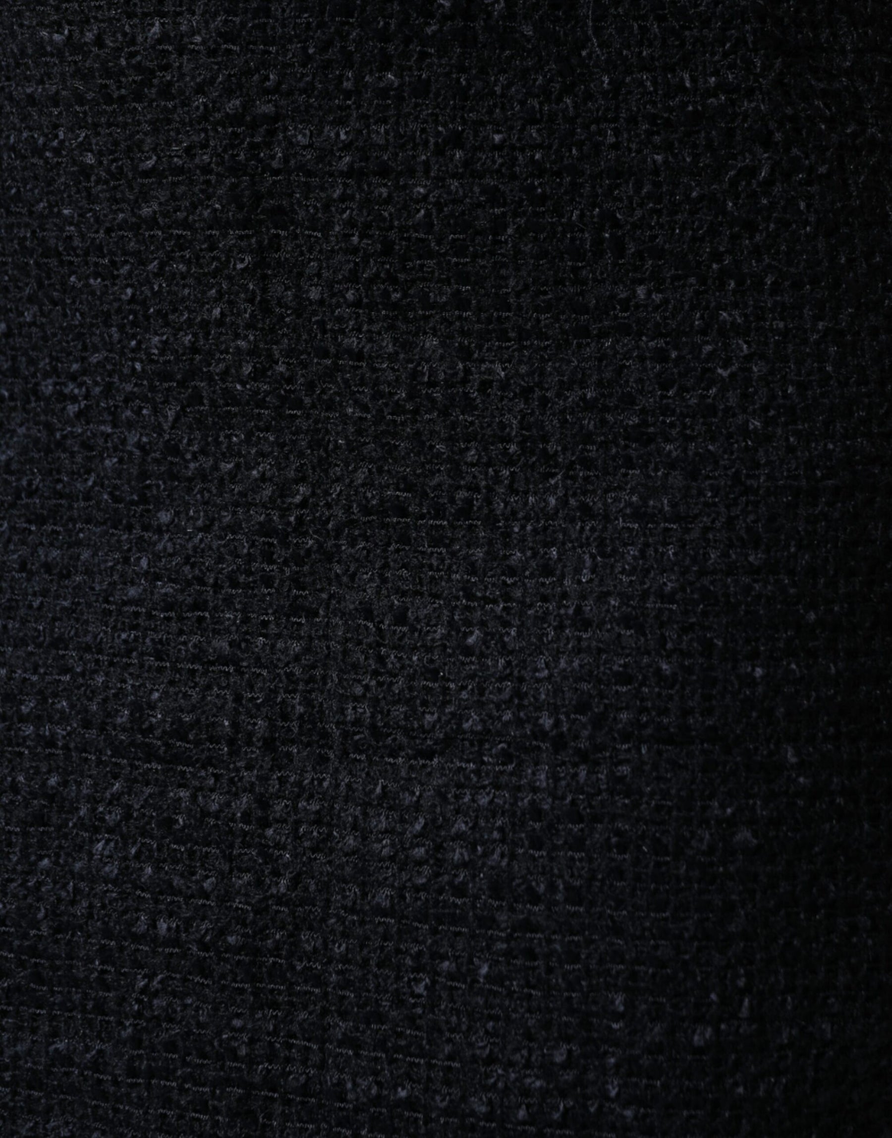 Dolce & Gabbana Black Virgin Wool Pencil Cut Midi Skirt | Regal Royce