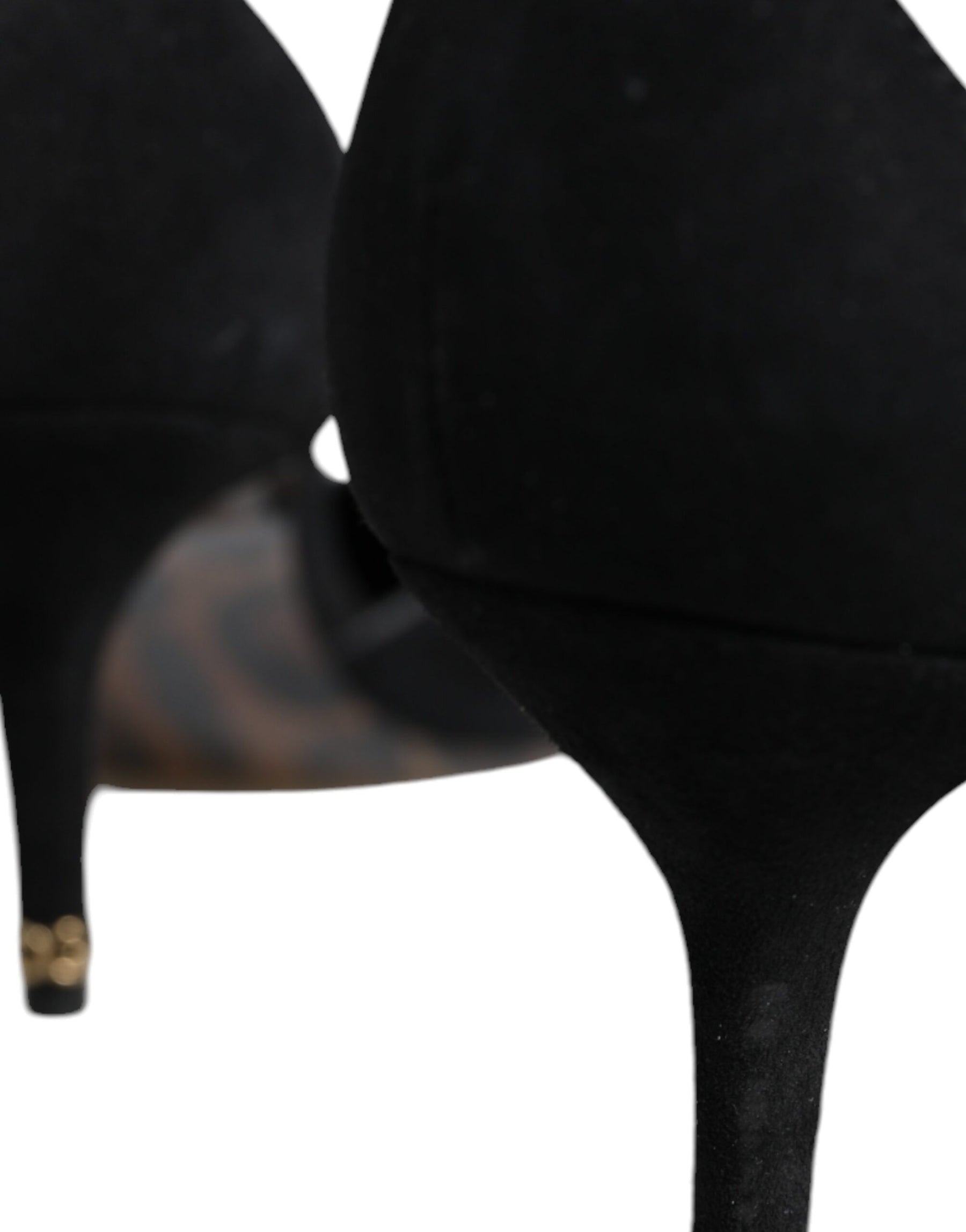 Dolce & Gabbana Black Suede Ankle Strap Heels Pumps Shoes | Regal Royce