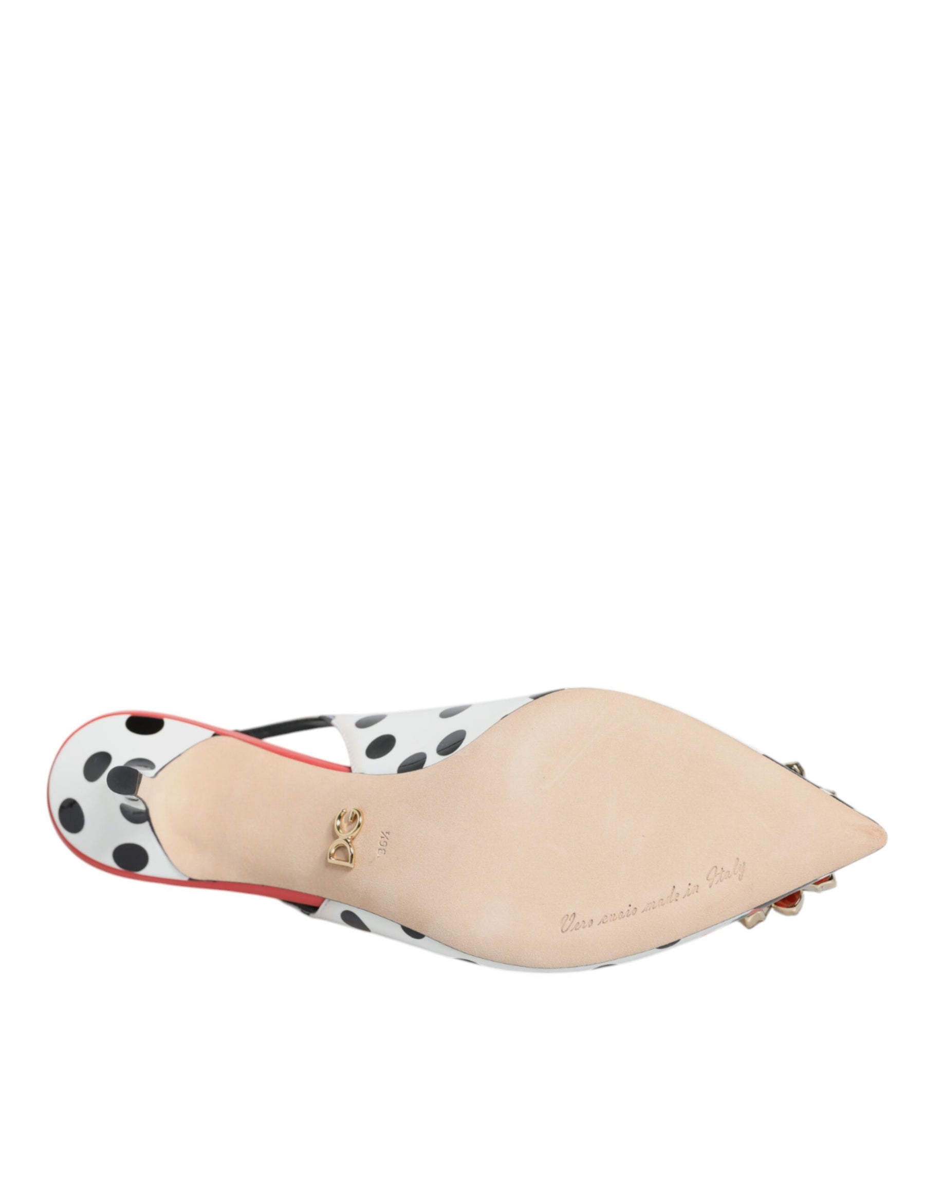 Dolce & Gabbana Multicolor Crystal Heels Slingback Shoes | Regal Royce