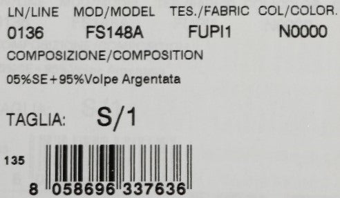 Dolce & Gabbana Black Silver Fox Fur Scarf | Regal Royce