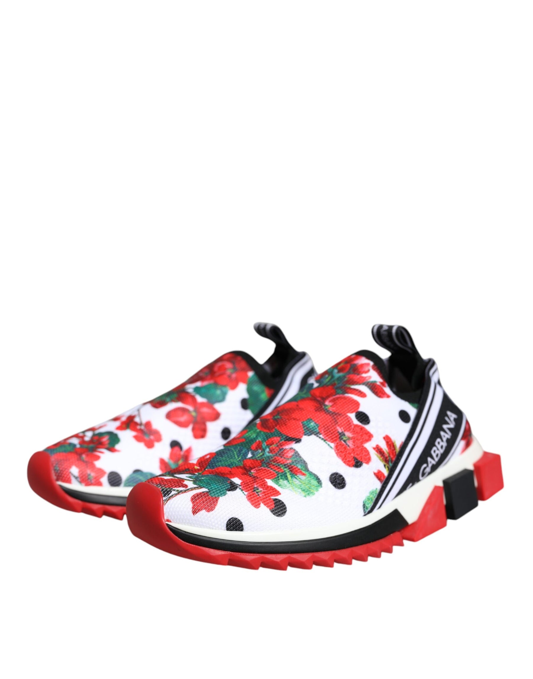 Dolce & Gabbana Multicolor Geranium Sorrento Sneakers Shoes | Regal Royce