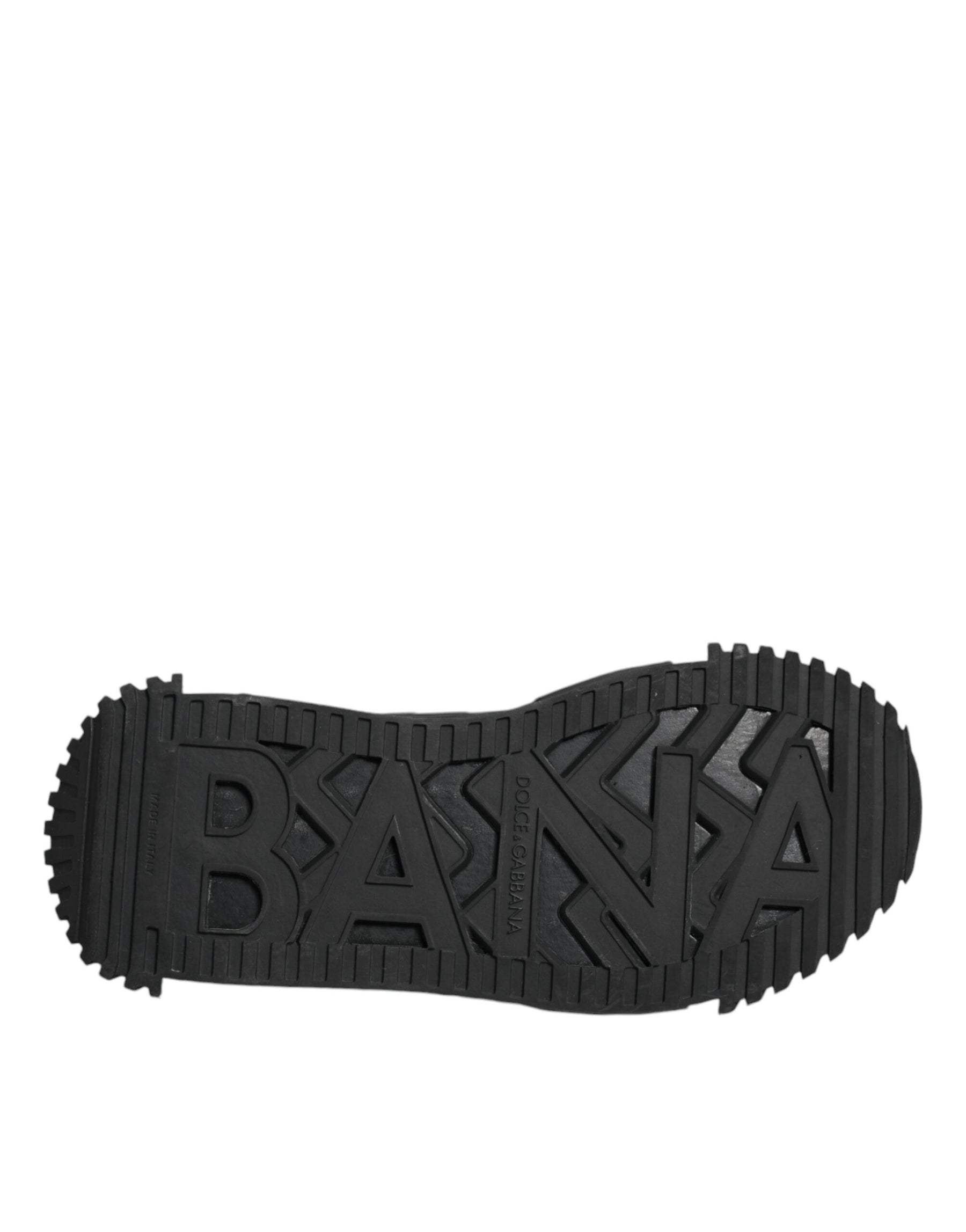 Dolce & Gabbana Black Logo Lace Up Low Top NS1 Sneakers Shoes | Regal Royce