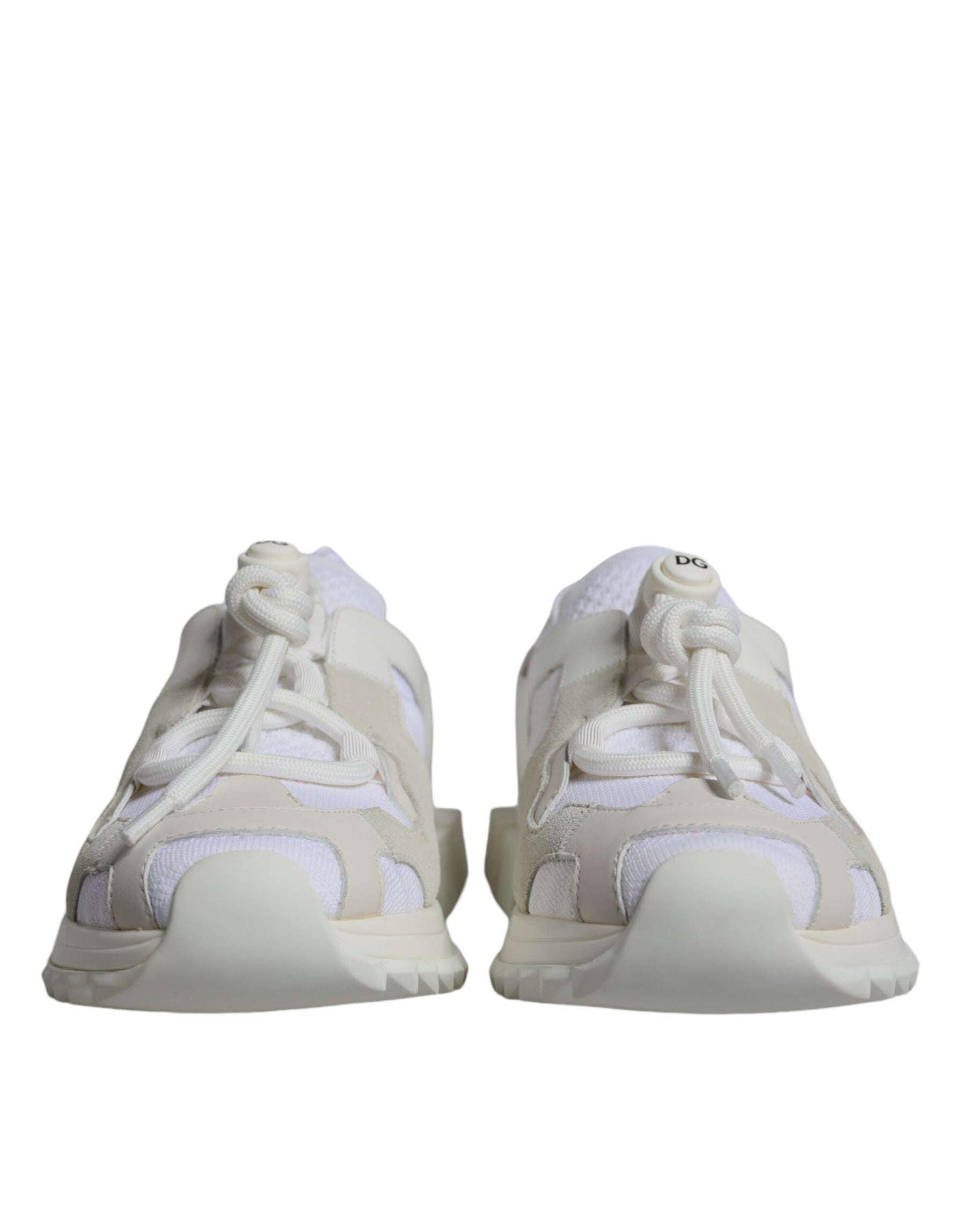 Dolce & Gabbana White Mesh Sorrento Trekking Sneakers Shoes | Regal Royce