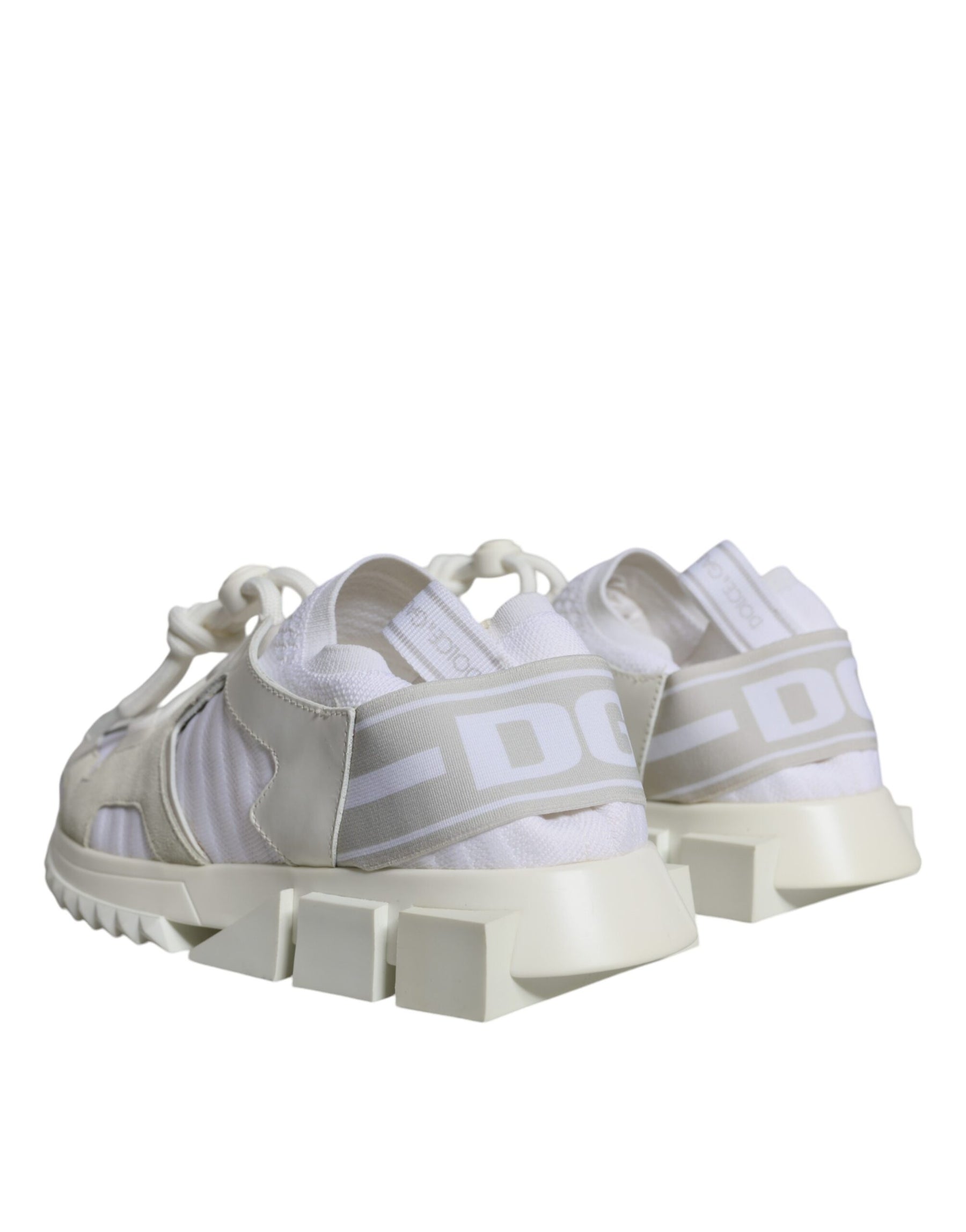 Dolce & Gabbana White Mesh Sorrento Trekking Sneakers Shoes | Regal Royce