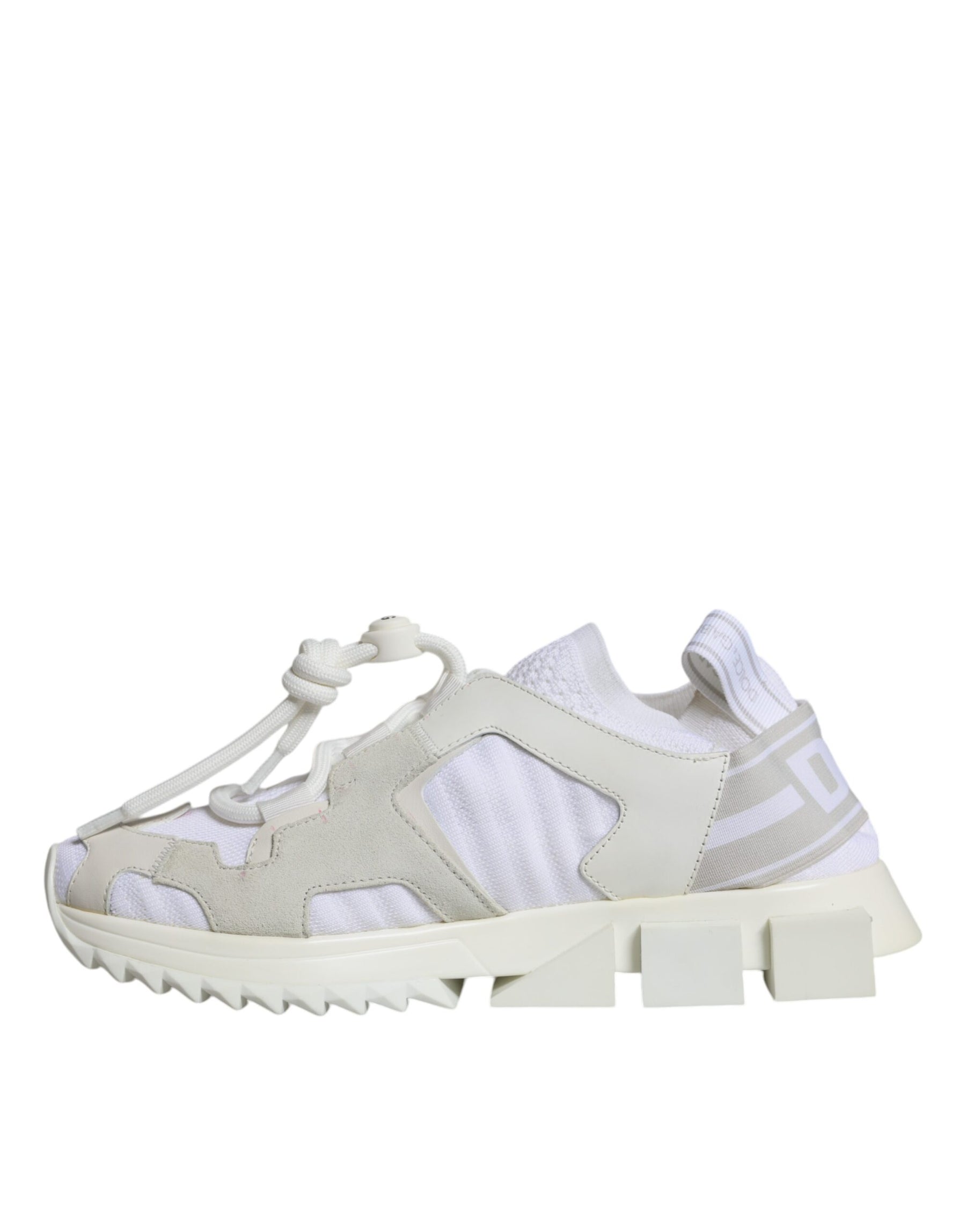 Dolce & Gabbana White Mesh Sorrento Trekking Sneakers Shoes | Regal Royce