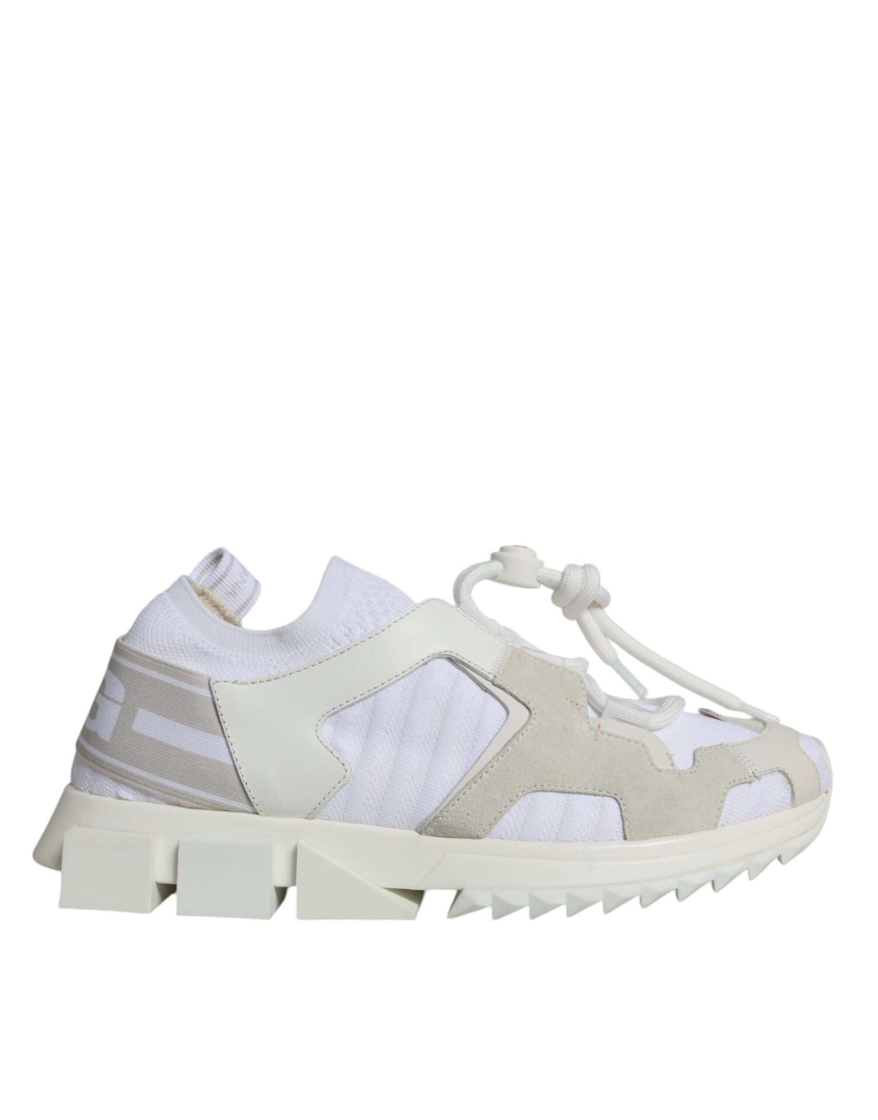Dolce & Gabbana White Mesh Sorrento Trekking Sneakers Shoes | Regal Royce