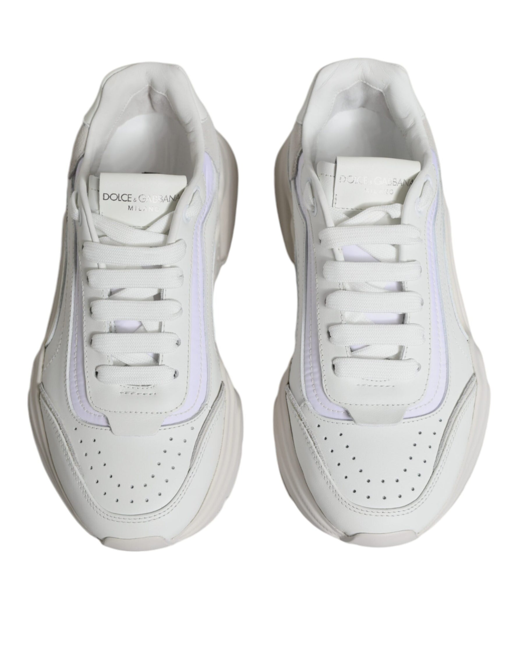 Dolce & Gabbana White Daymaster Low Top Sneakers Shoes | Regal Royce