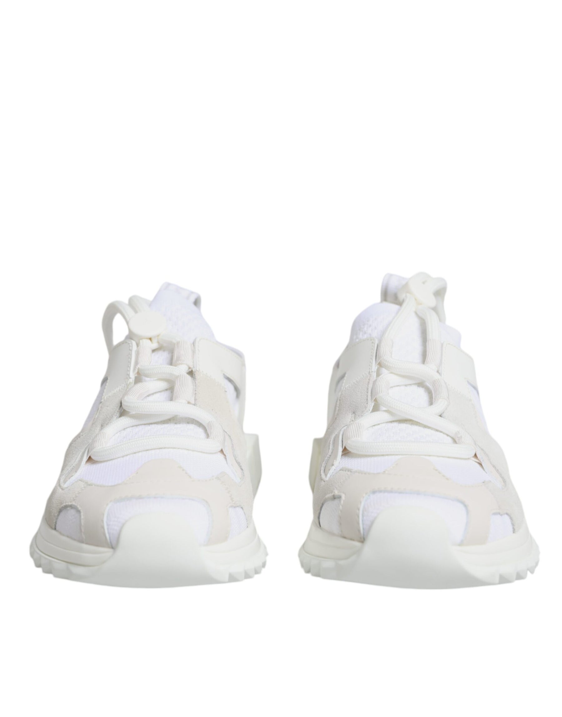 Dolce & Gabbana White Mesh Sorrento Trekking Sneakers Shoes | Regal Royce