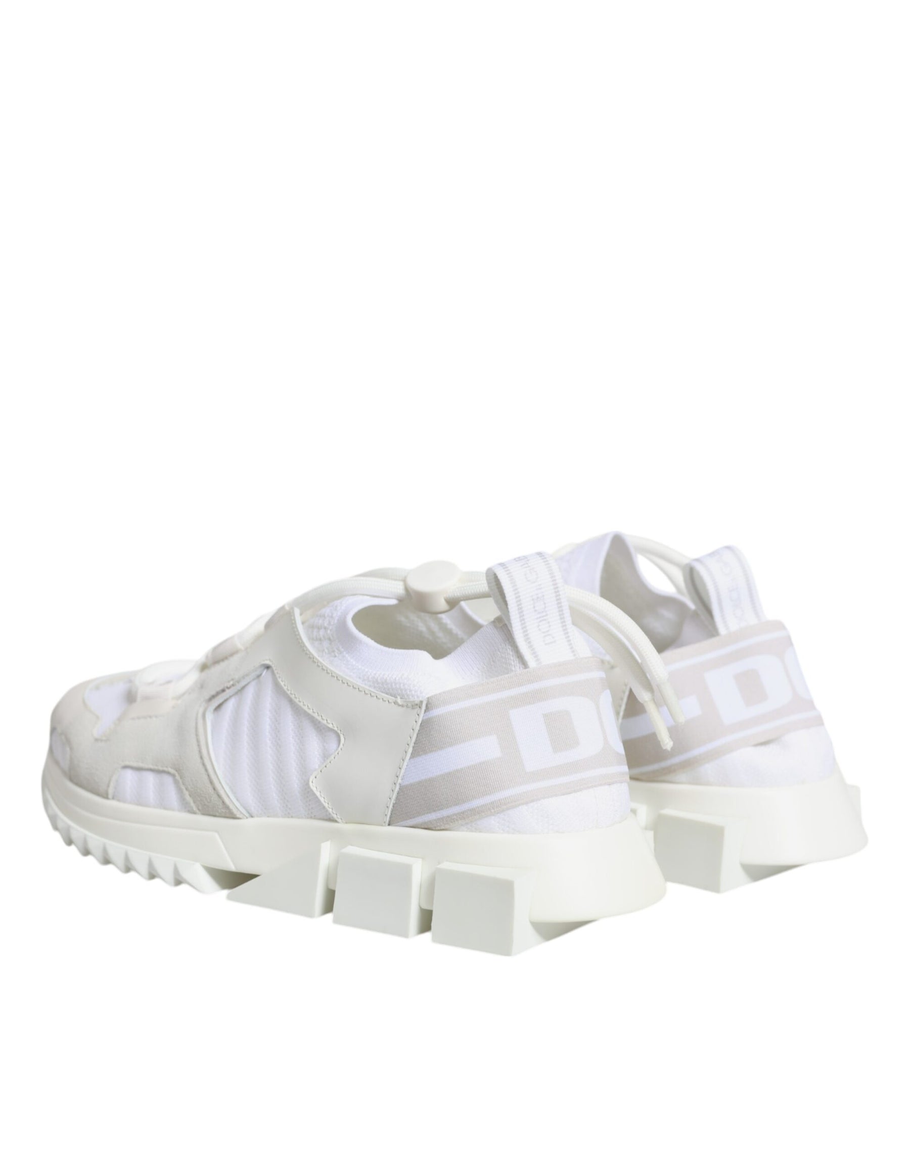 Dolce & Gabbana White Mesh Sorrento Trekking Sneakers Shoes | Regal Royce
