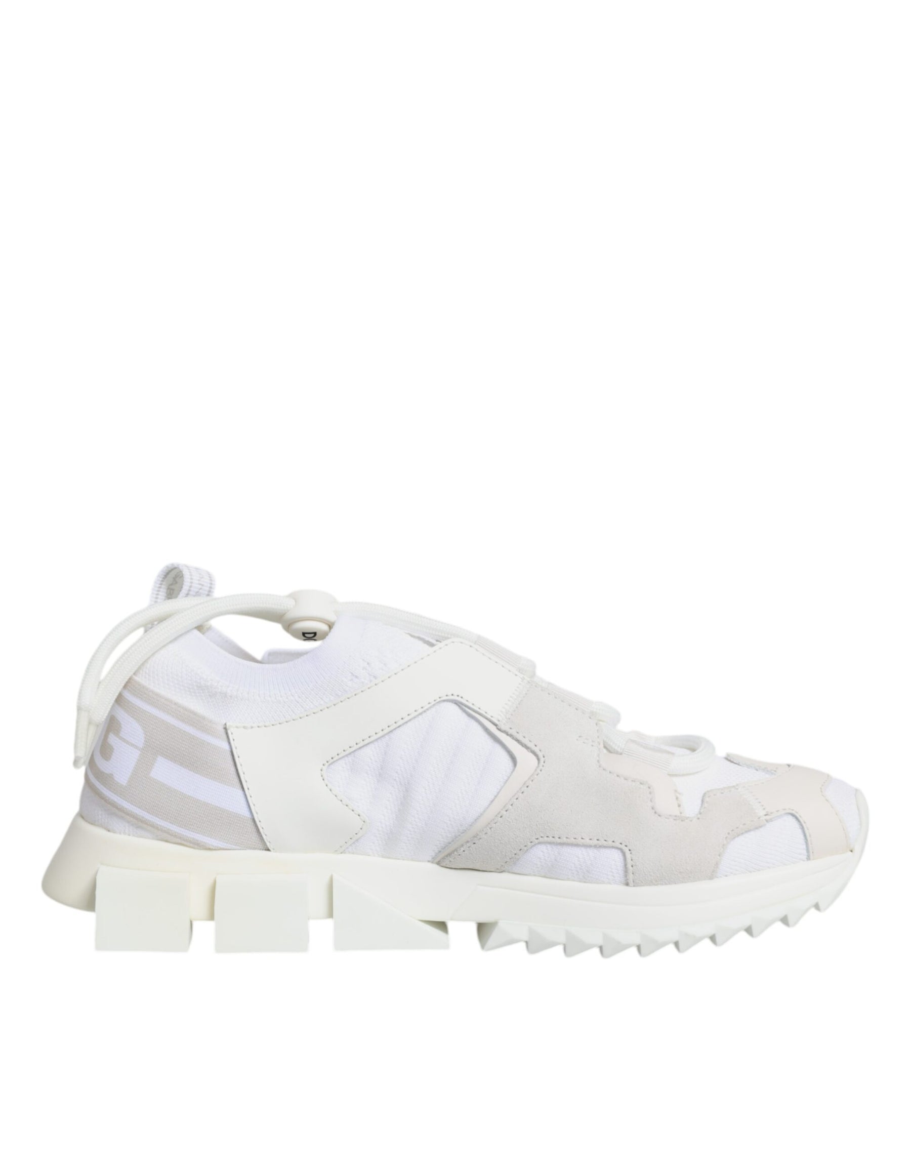 Dolce & Gabbana White Mesh Sorrento Trekking Sneakers Shoes | Regal Royce