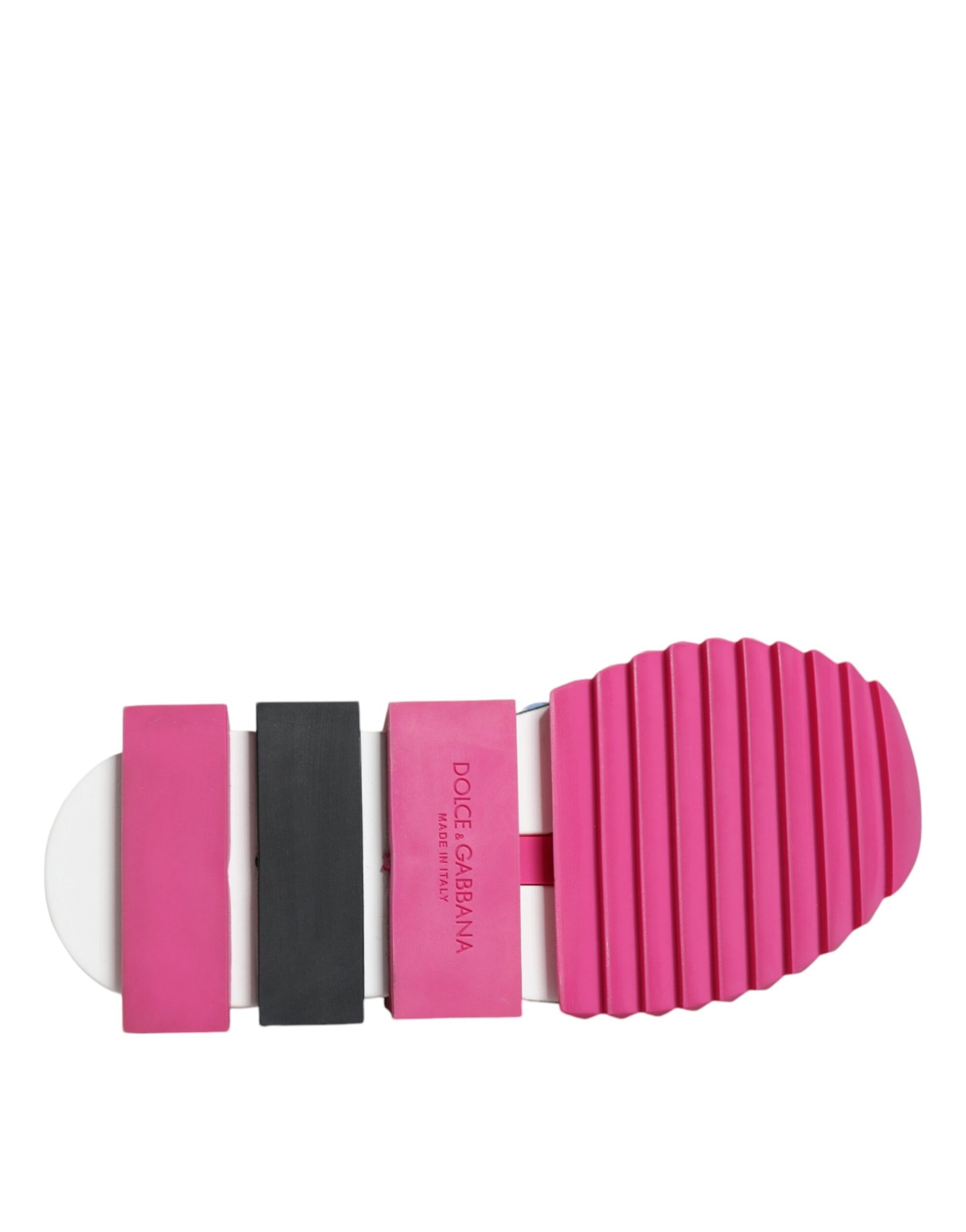 Dolce & Gabbana Pink Sorrento Crystals Low Top Sneakers Shoes | Regal Royce