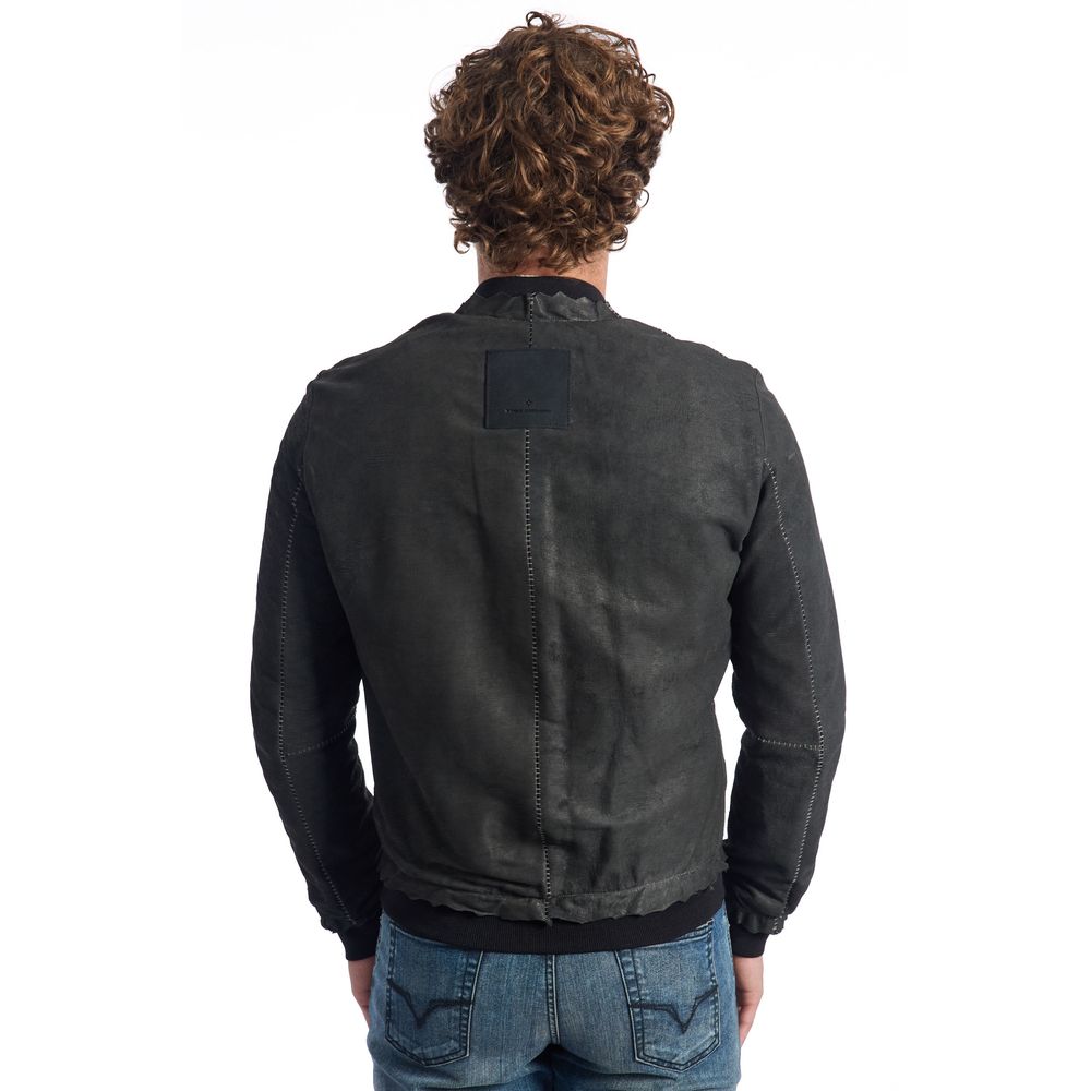 Roberto Pepe Luxury Gray Lambskin Men Jacket | Regal Royce