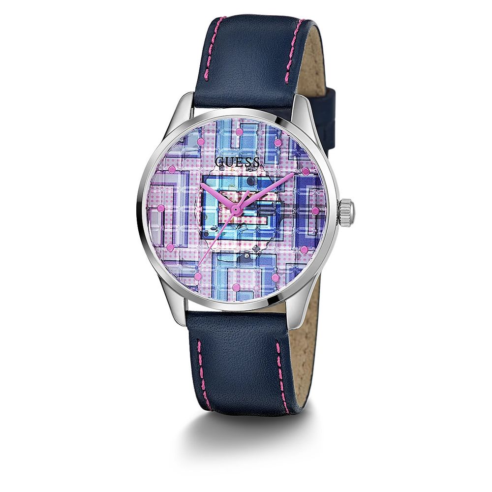Guess Blue Leather Dress Watch | Regal Royce