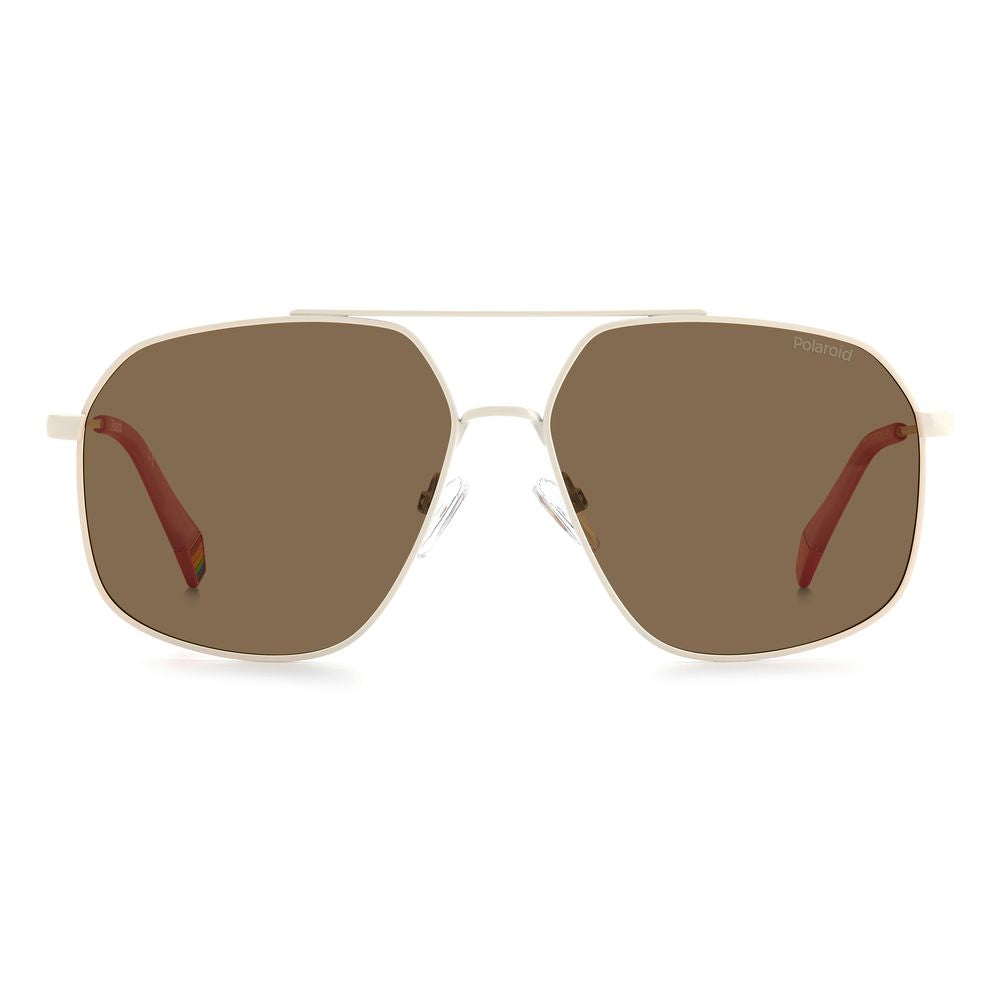 Polaroid Beige Stainless Steel Sunglasses | Regal Royce