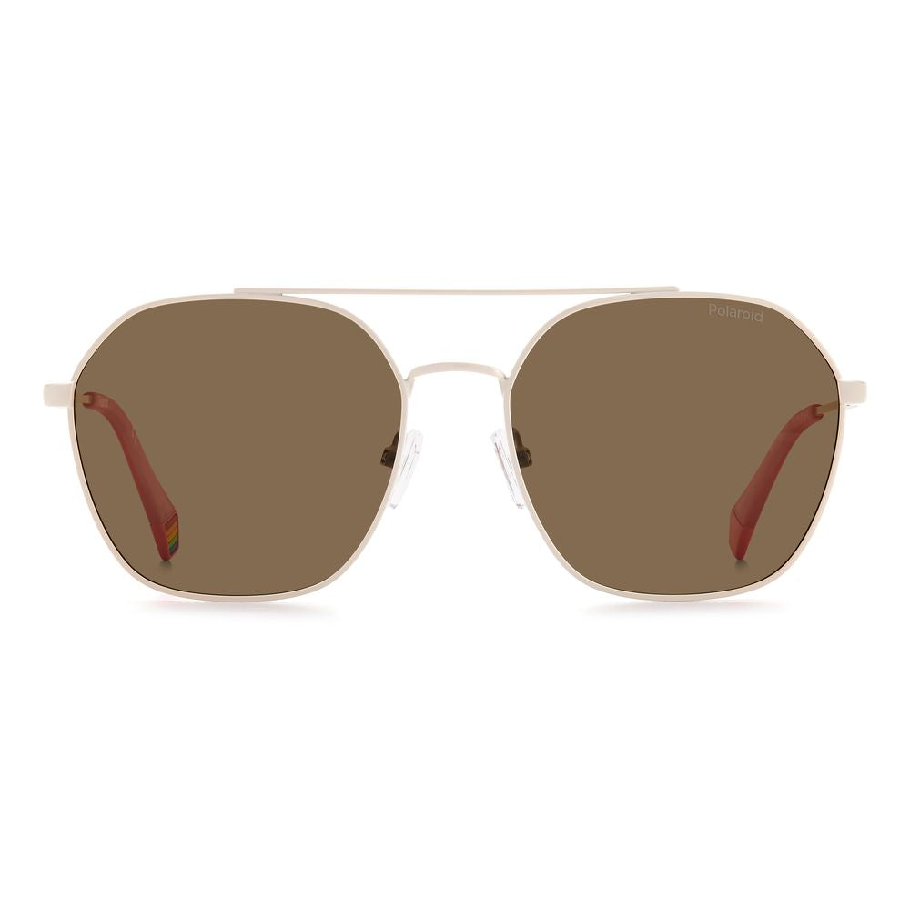 Polaroid Beige Stainless Steel Sunglasses | Regal Royce