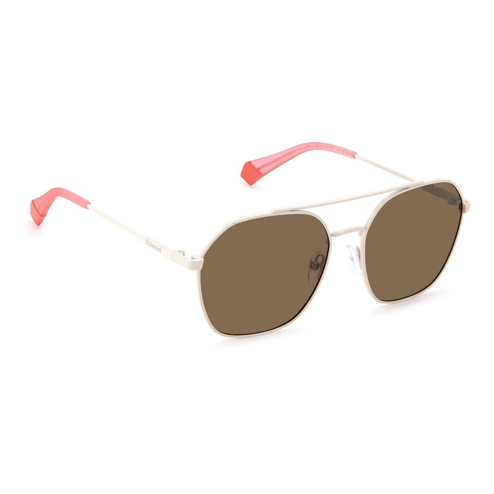 Polaroid Beige Stainless Steel Sunglasses | Regal Royce