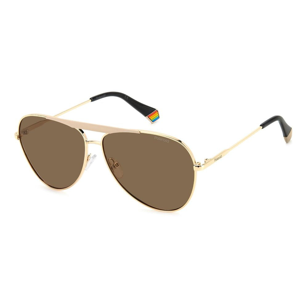 Polaroid Gold Stainless Steel Sunglasses | Regal Royce