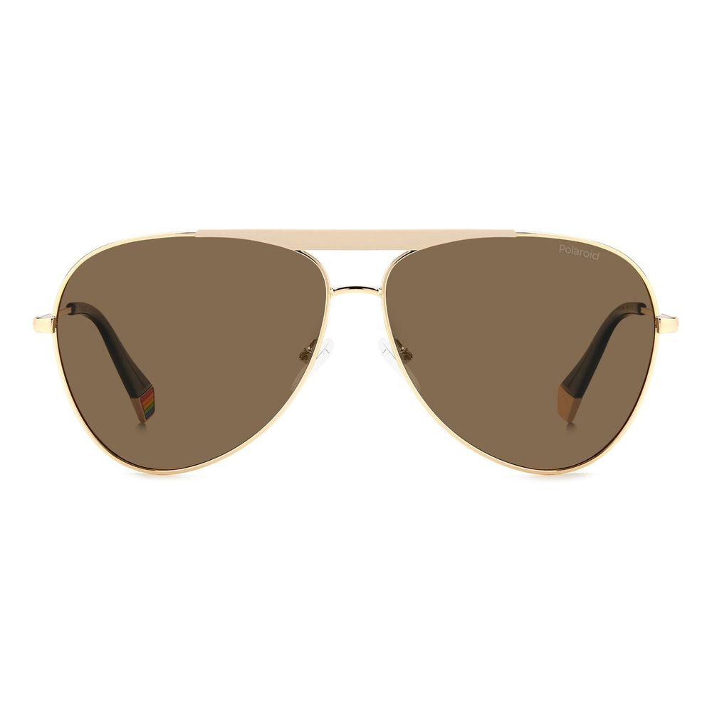 Polaroid Gold Stainless Steel Sunglasses | Regal Royce