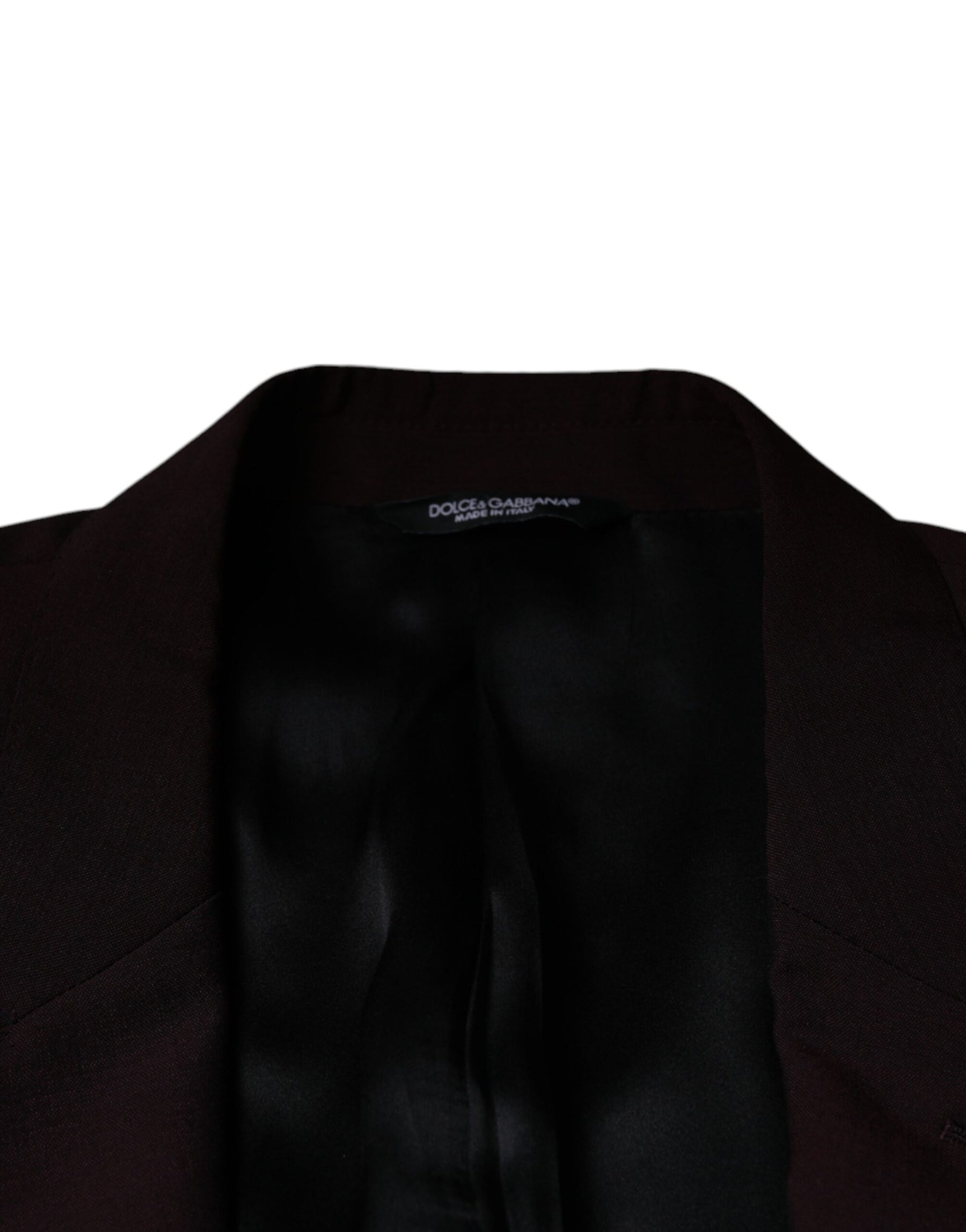 Dolce & Gabbana Bordeaux Wool Single Breasted Dress Blazer | Regal Royce