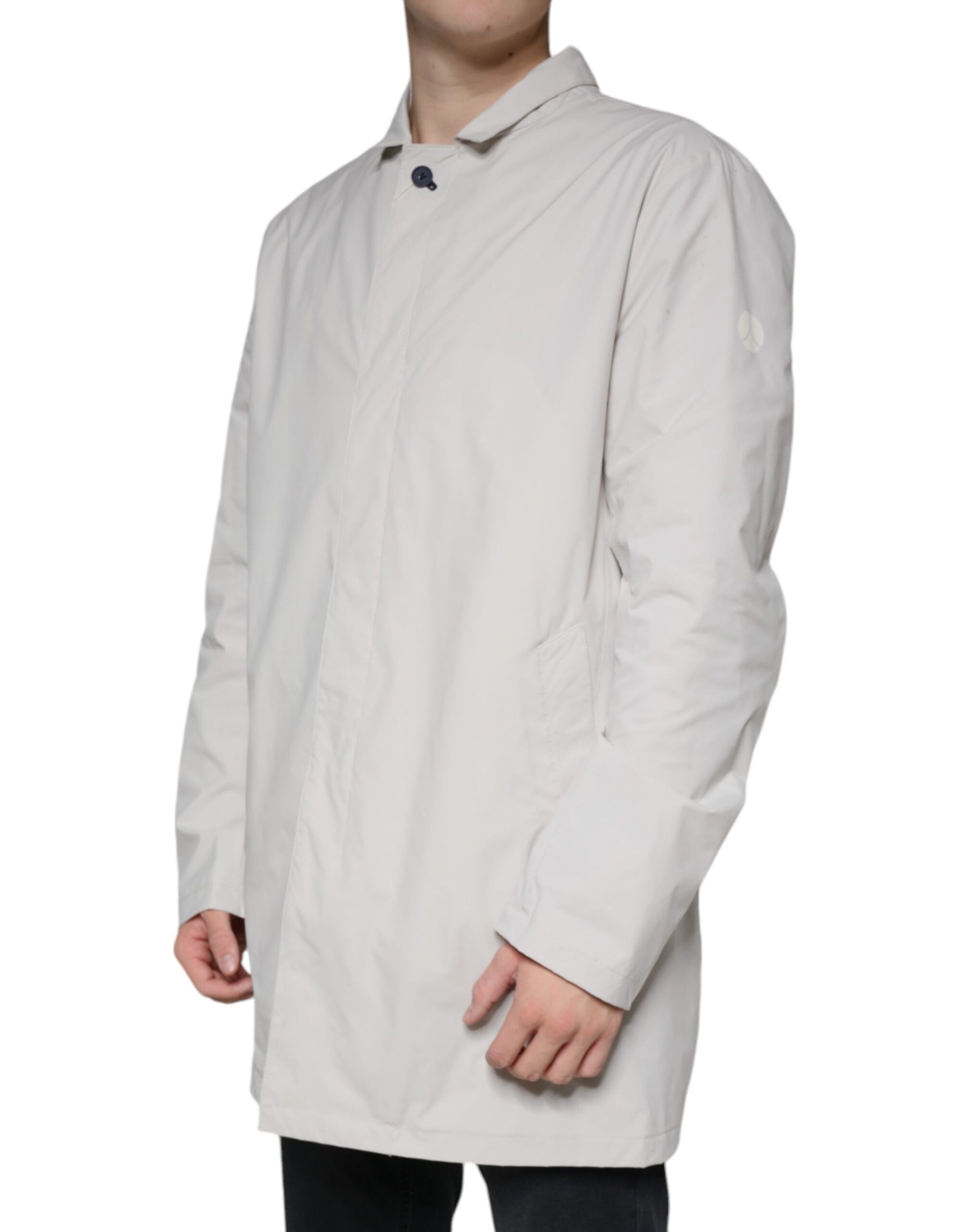 People Of Shibuya Off White Full Zip Coat Men Jacket | Regal Royce