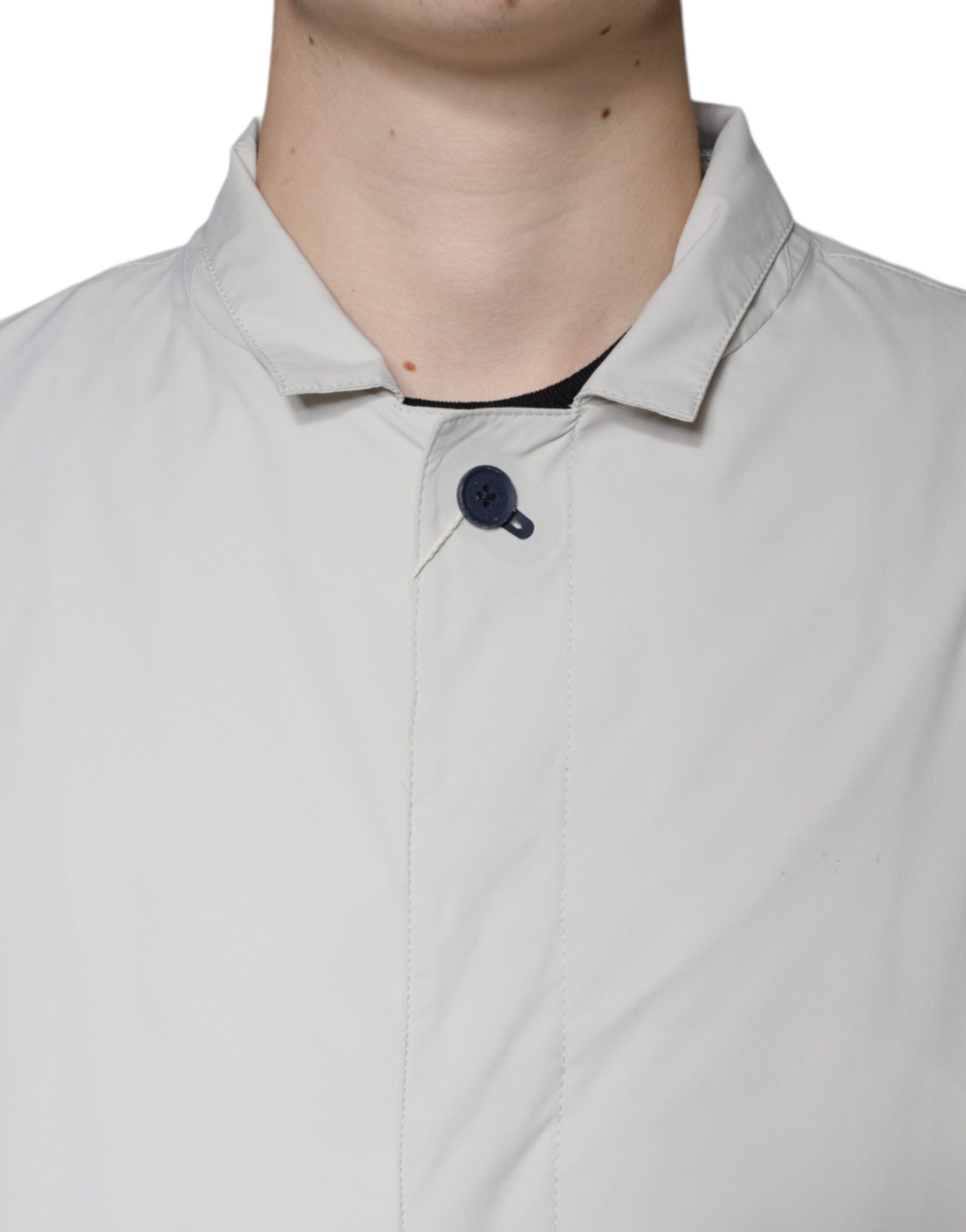 People Of Shibuya Off White Full Zip Coat Men Jacket | Regal Royce