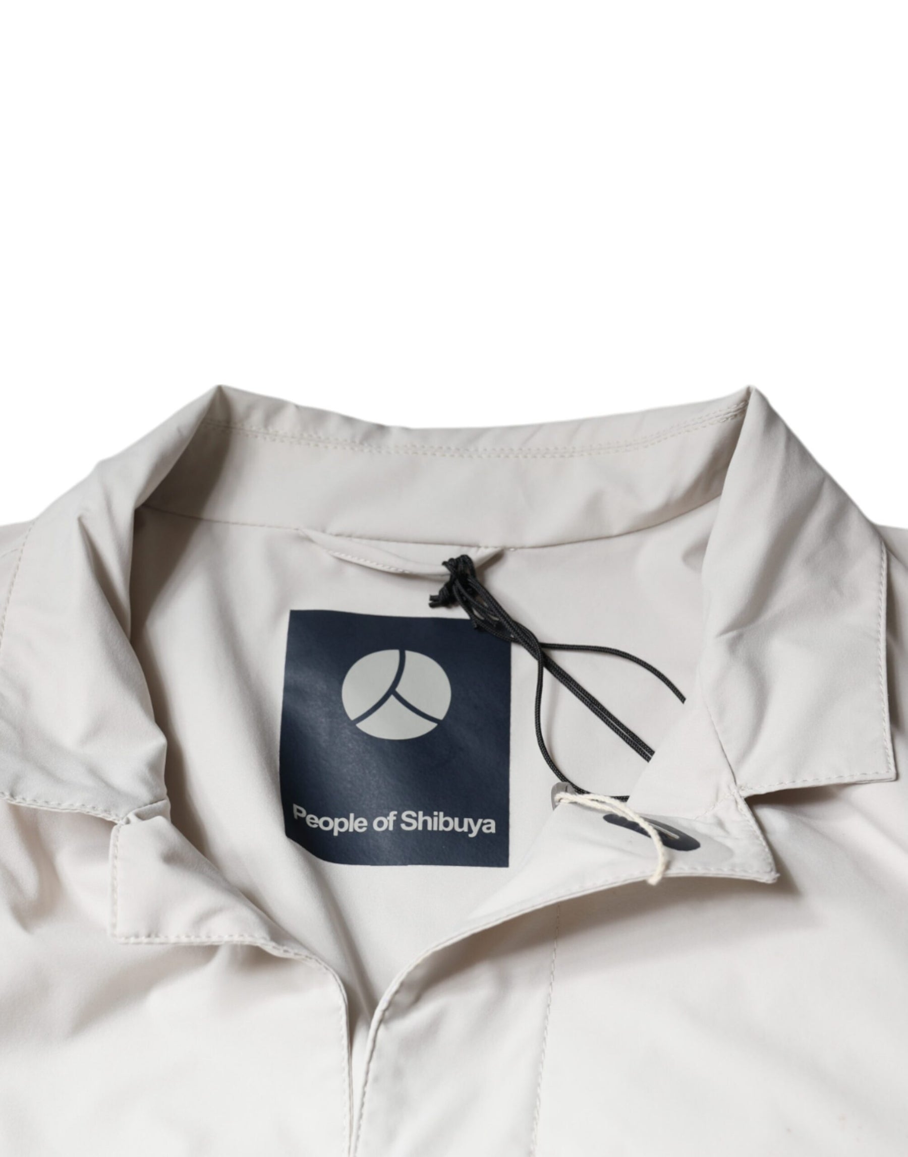 People Of Shibuya Off White Full Zip Coat Men Jacket | Regal Royce