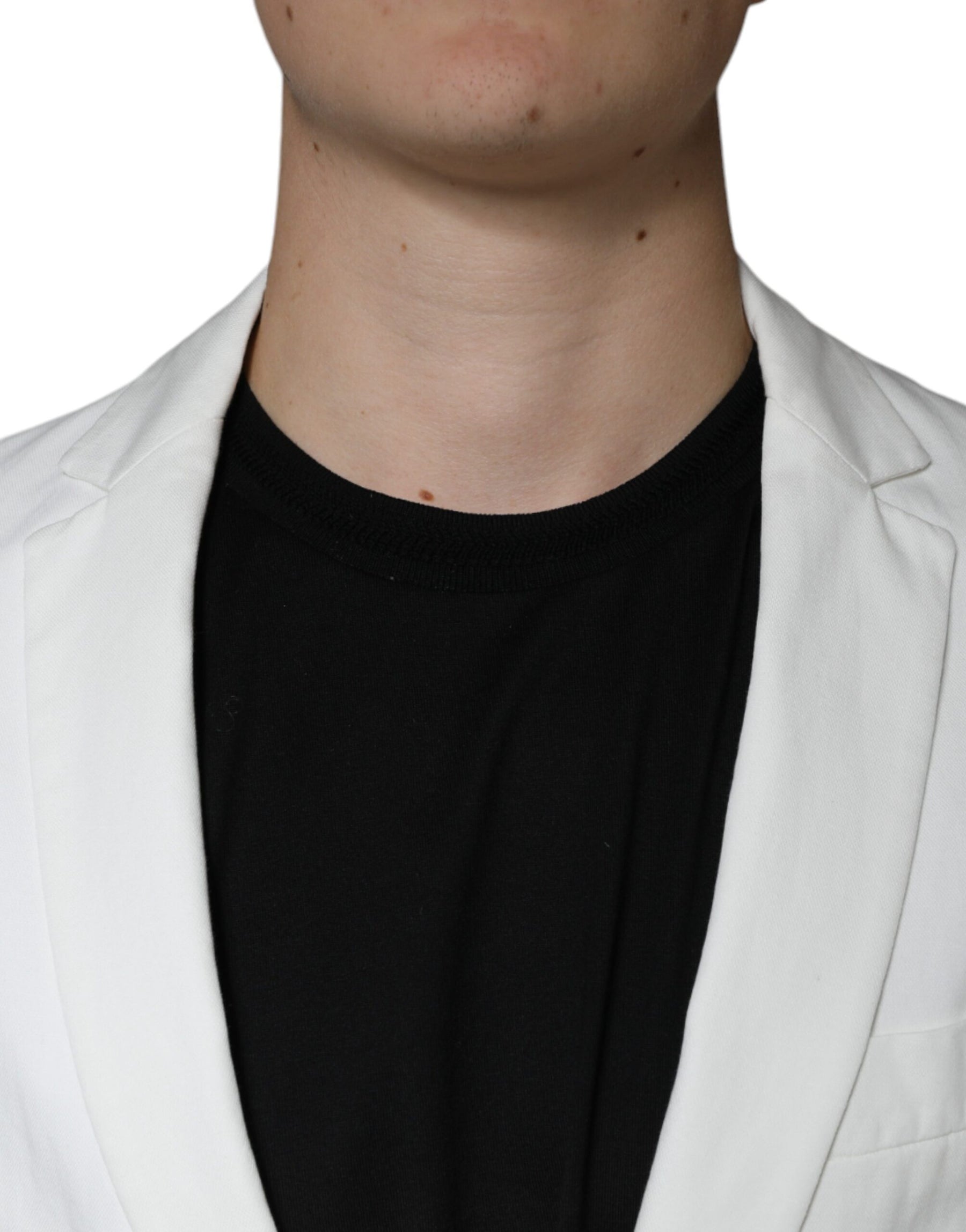 Dondup White Single Breasted One Button Dress Formal Blazer | Regal Royce