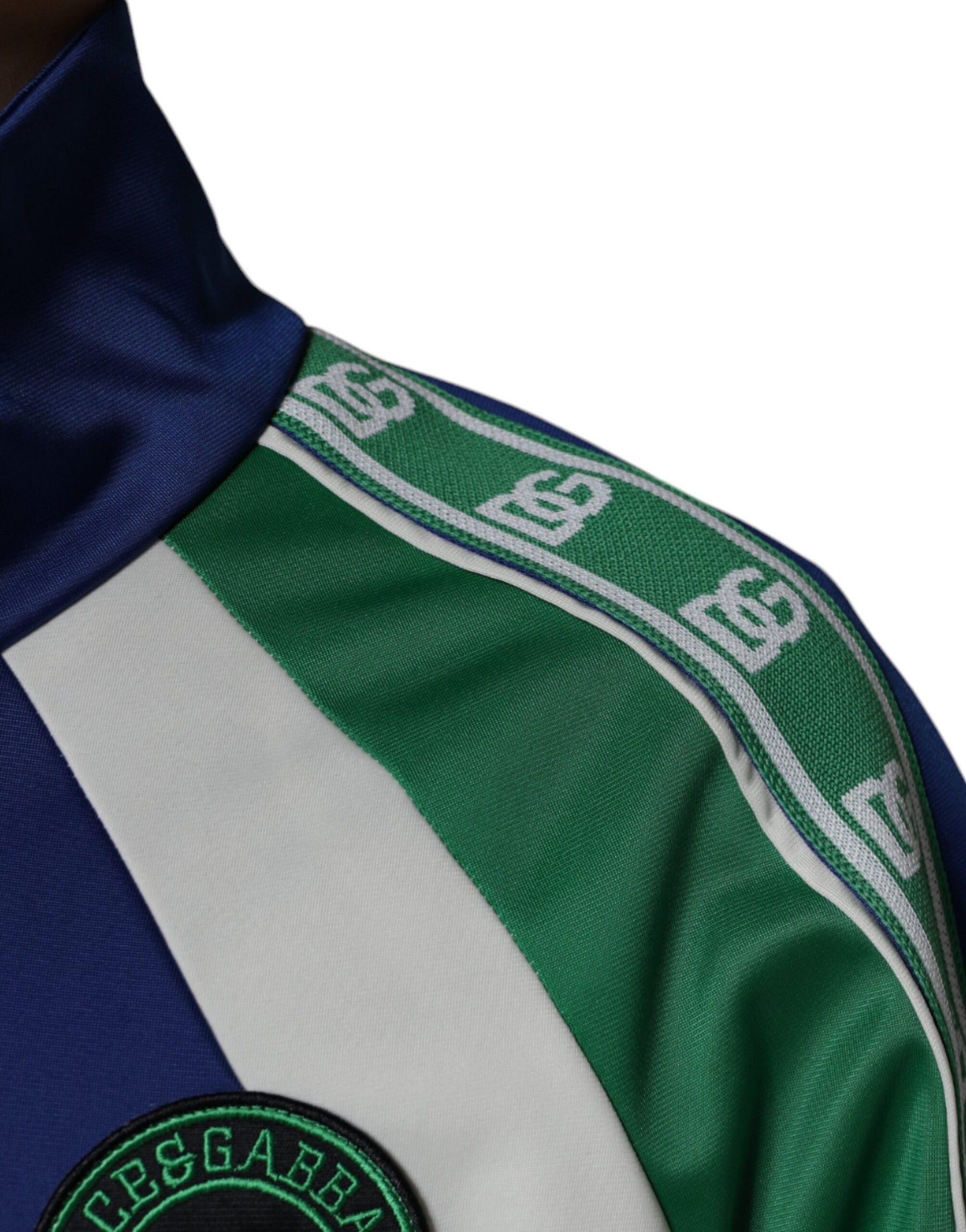 Dolce & Gabbana Multicolor Polyester Full Zip Bomber Jacket | Regal Royce