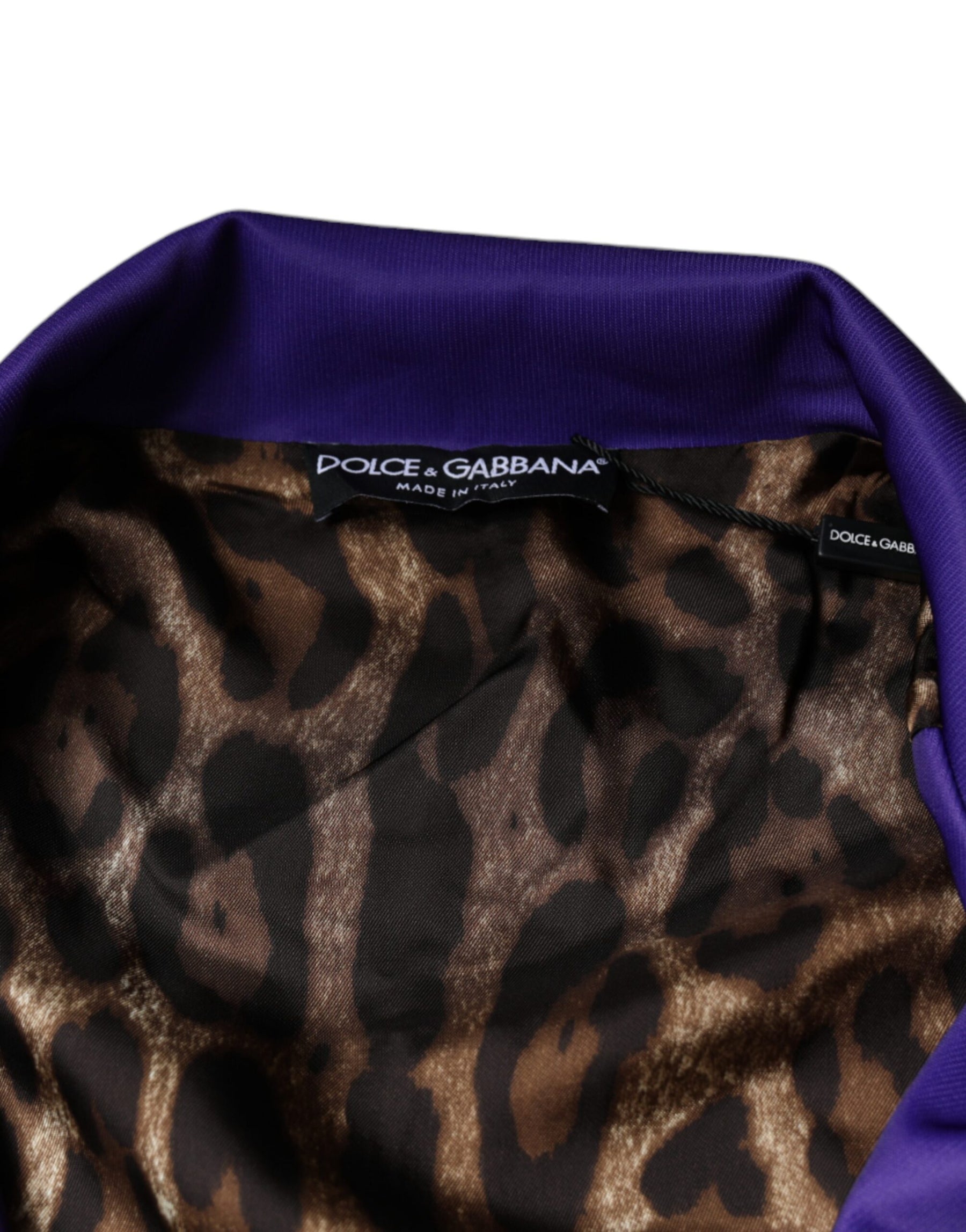Dolce & Gabbana Purple YEAR OF THE PIG Full Zip Bomber Jacket | Regal Royce