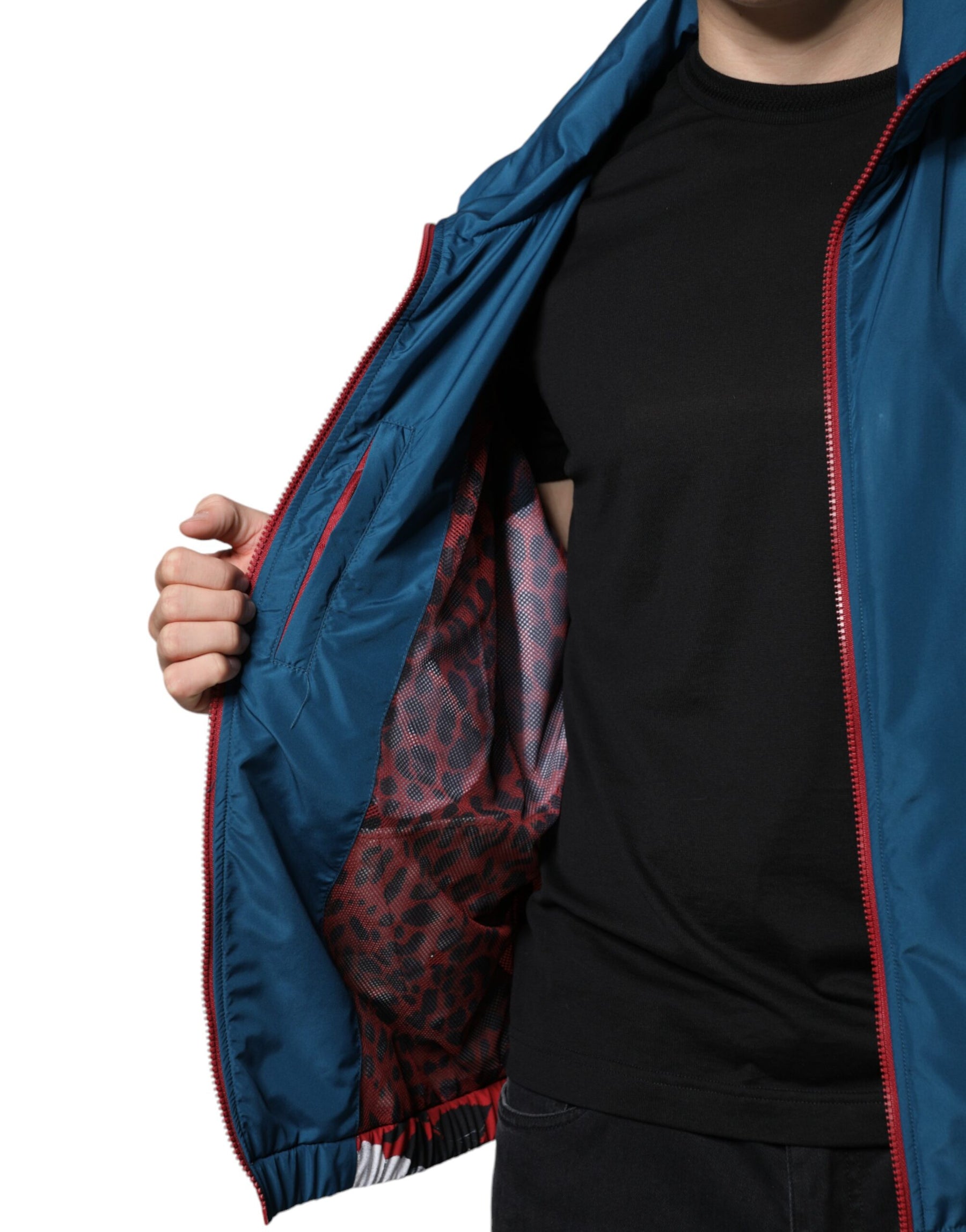 Dolce & Gabbana Multicolor Polyester Full Zip Jacket | Regal Royce