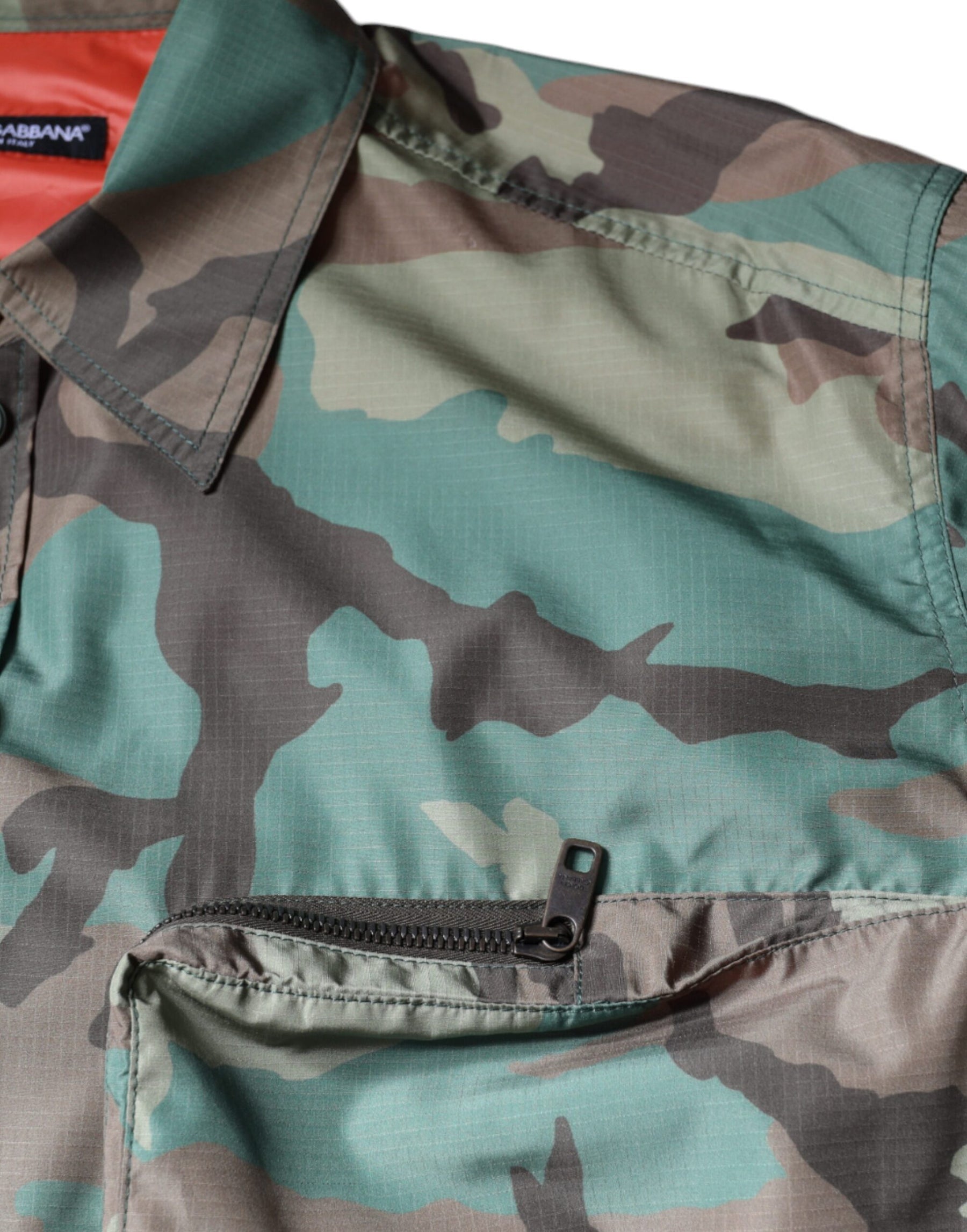 Dolce & Gabbana Multicolor Camouflage Button Down Shirt | Regal Royce