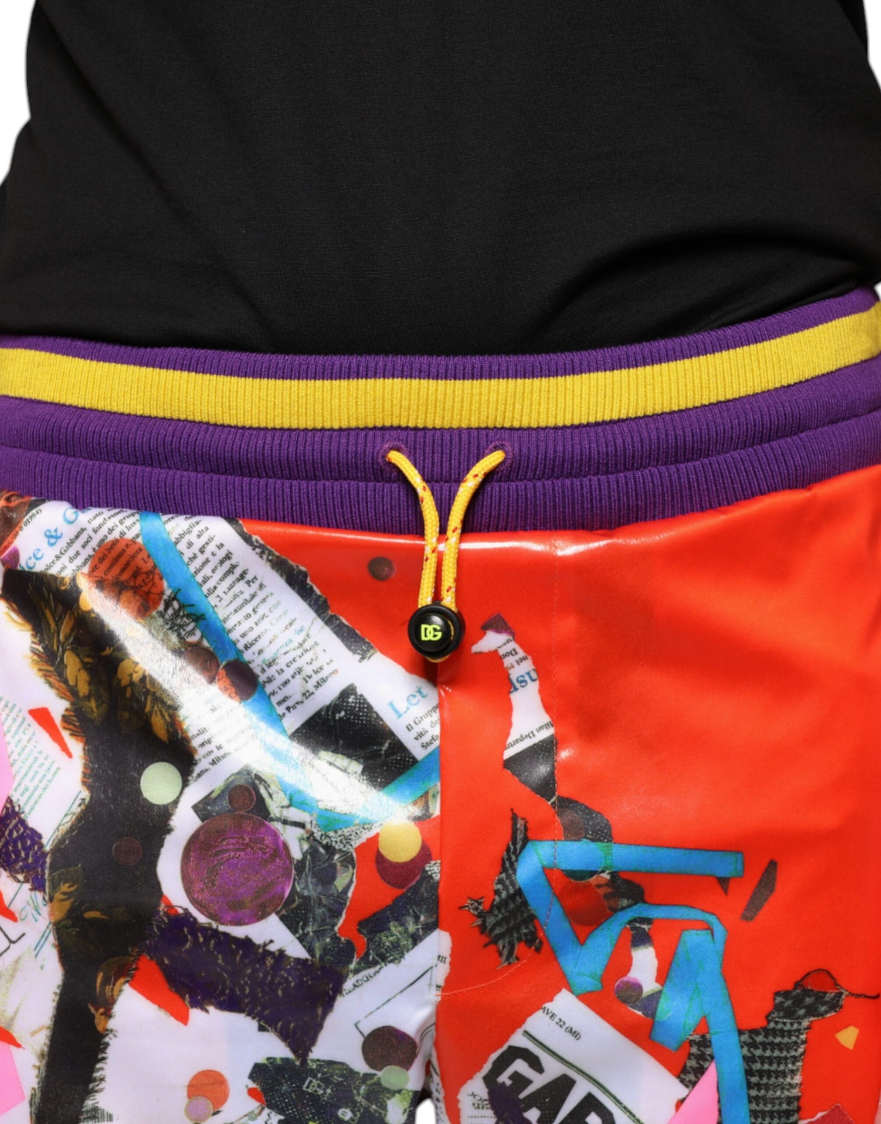 Dolce & Gabbana Multicolor Printed Jogger Sweatpants Pants | Regal Royce