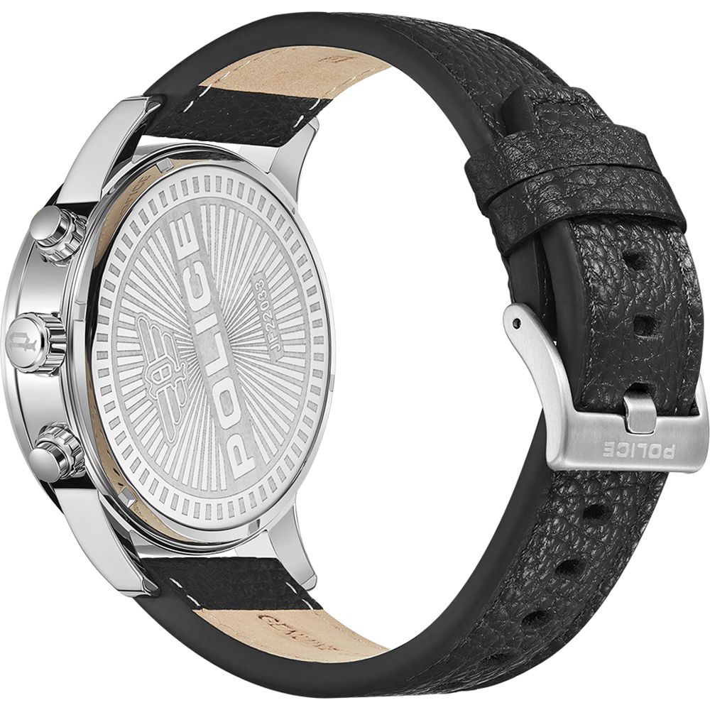 Police Black Leather Bracelet Watch | Regal Royce