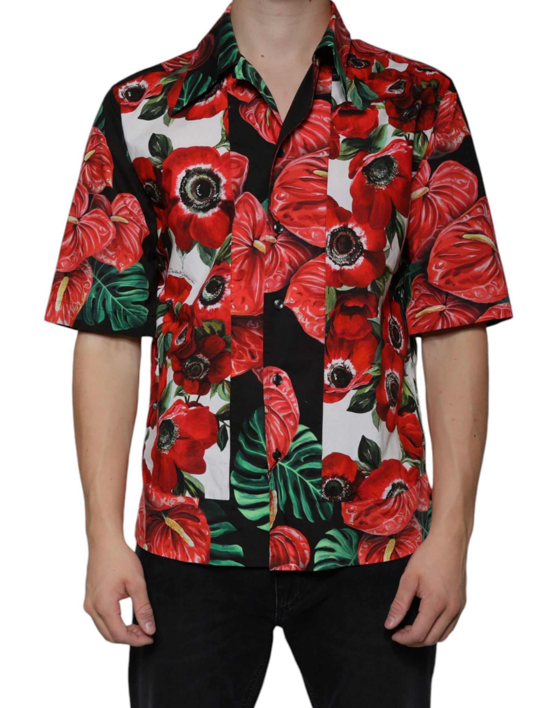 Dolce & Gabbana Multicolor Anemone Button Down Casual Shirt | Regal Royce