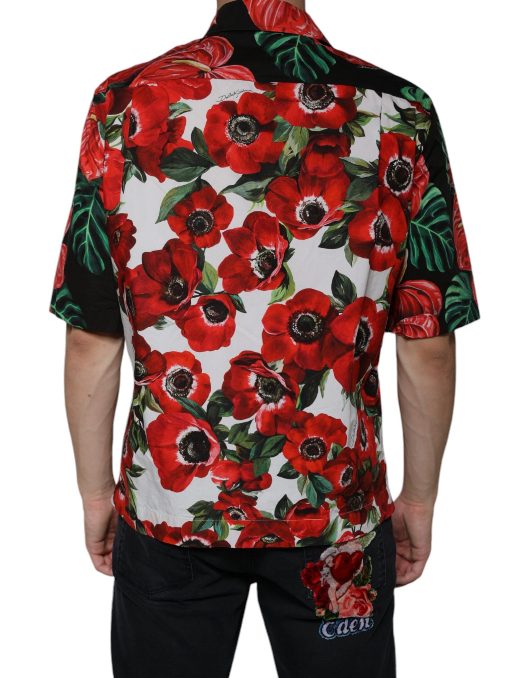 Dolce & Gabbana Multicolor Anemone Button Down Casual Shirt | Regal Royce