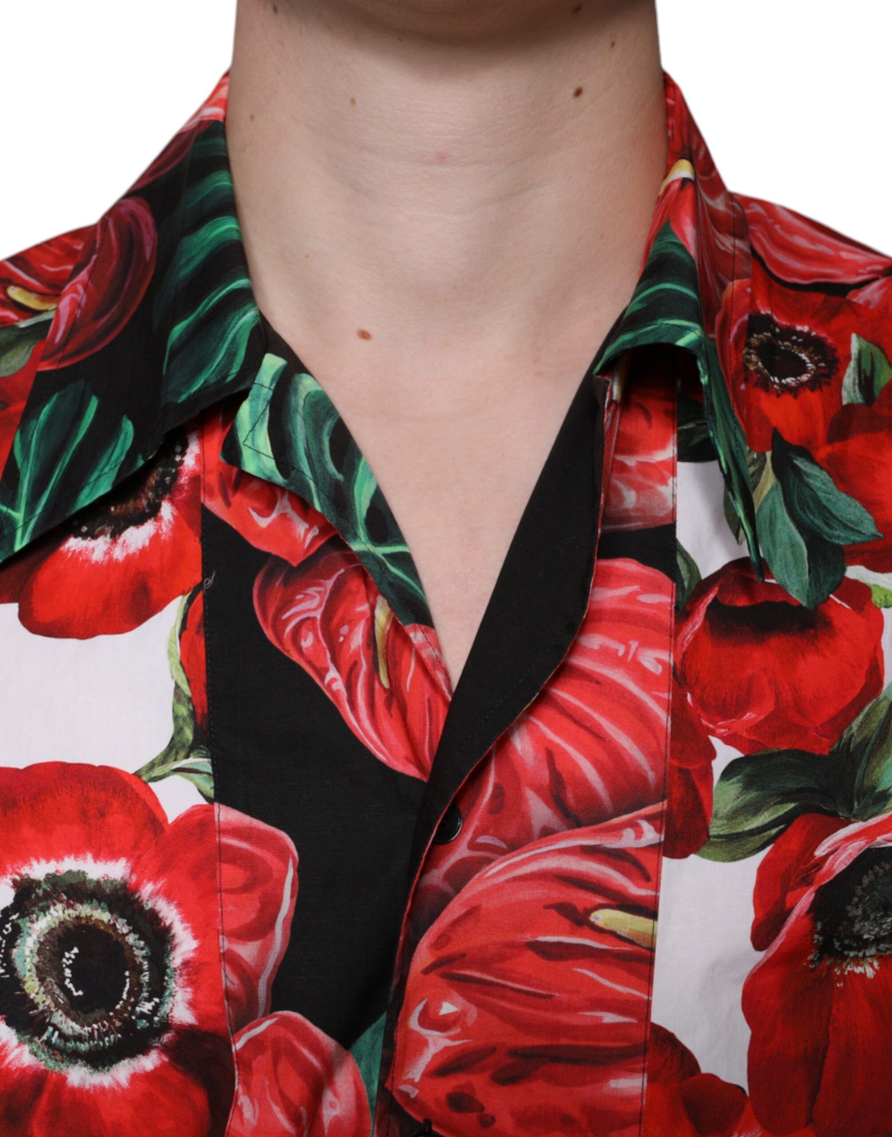 Dolce & Gabbana Multicolor Anemone Button Down Casual Shirt | Regal Royce
