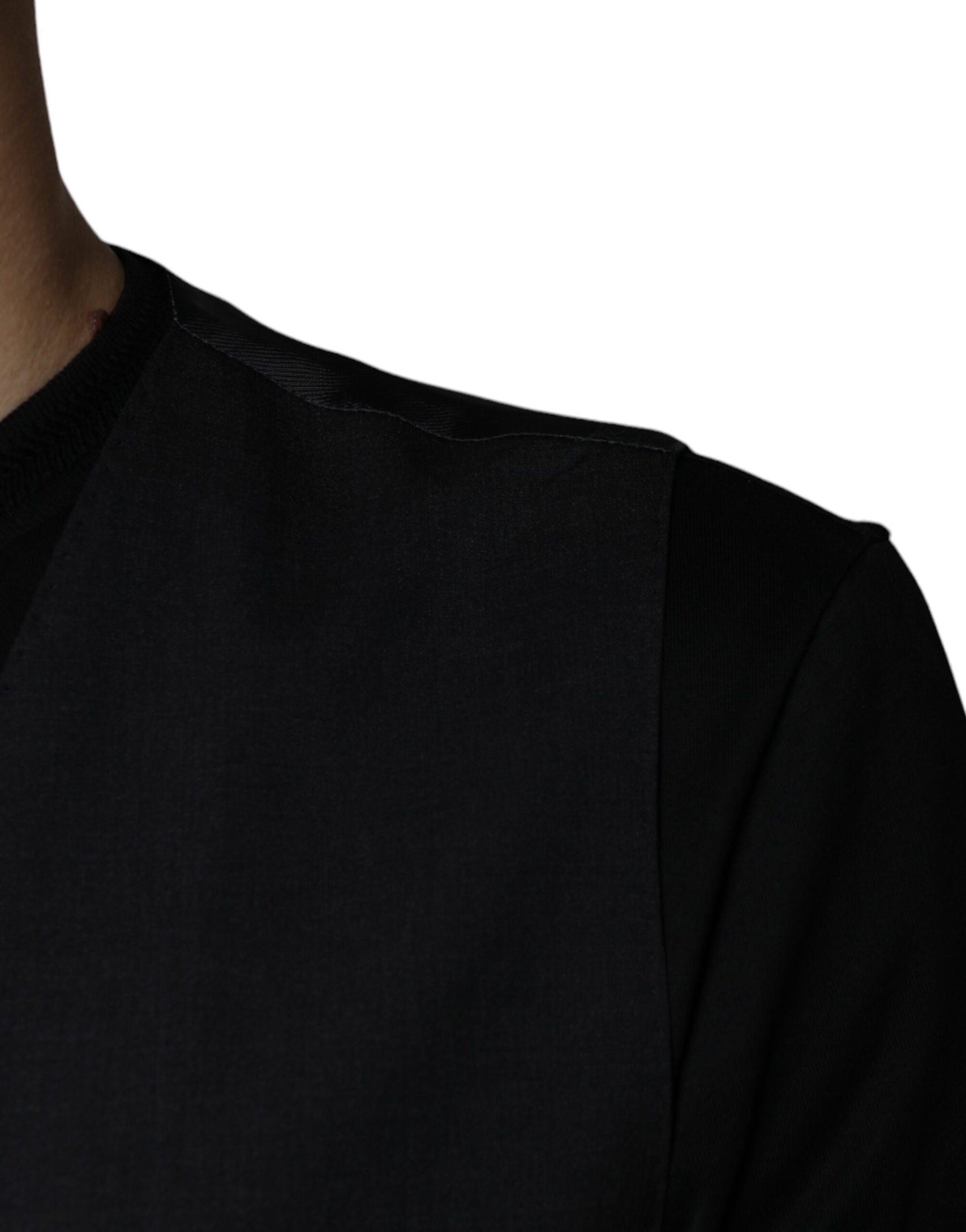 Dolce & Gabbana Black Wool Waistcoat Dress Formal Vest | Regal Royce