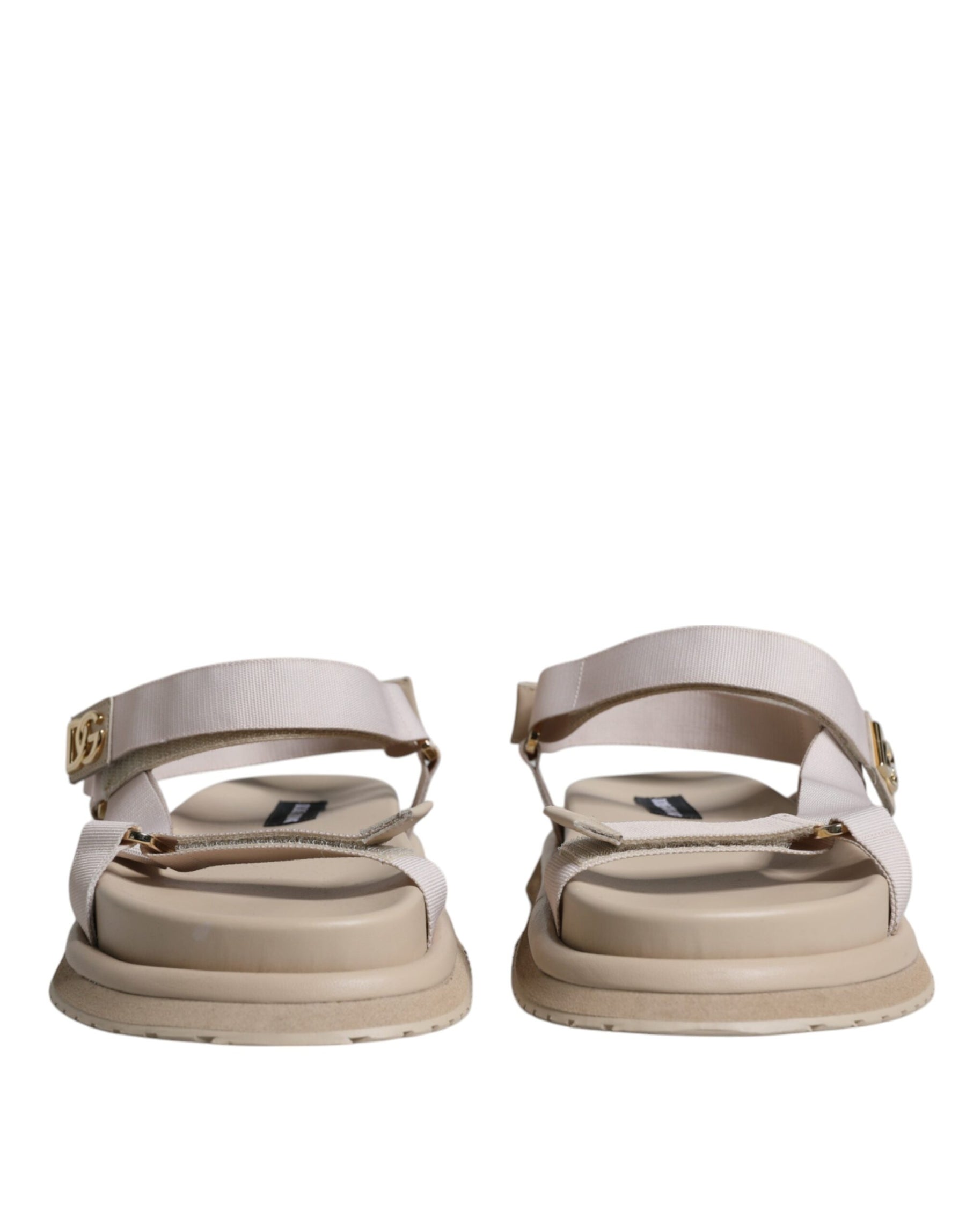 Dolce & Gabbana Beige Nappa Devotion Strap Men Sandals Shoes | Regal Royce