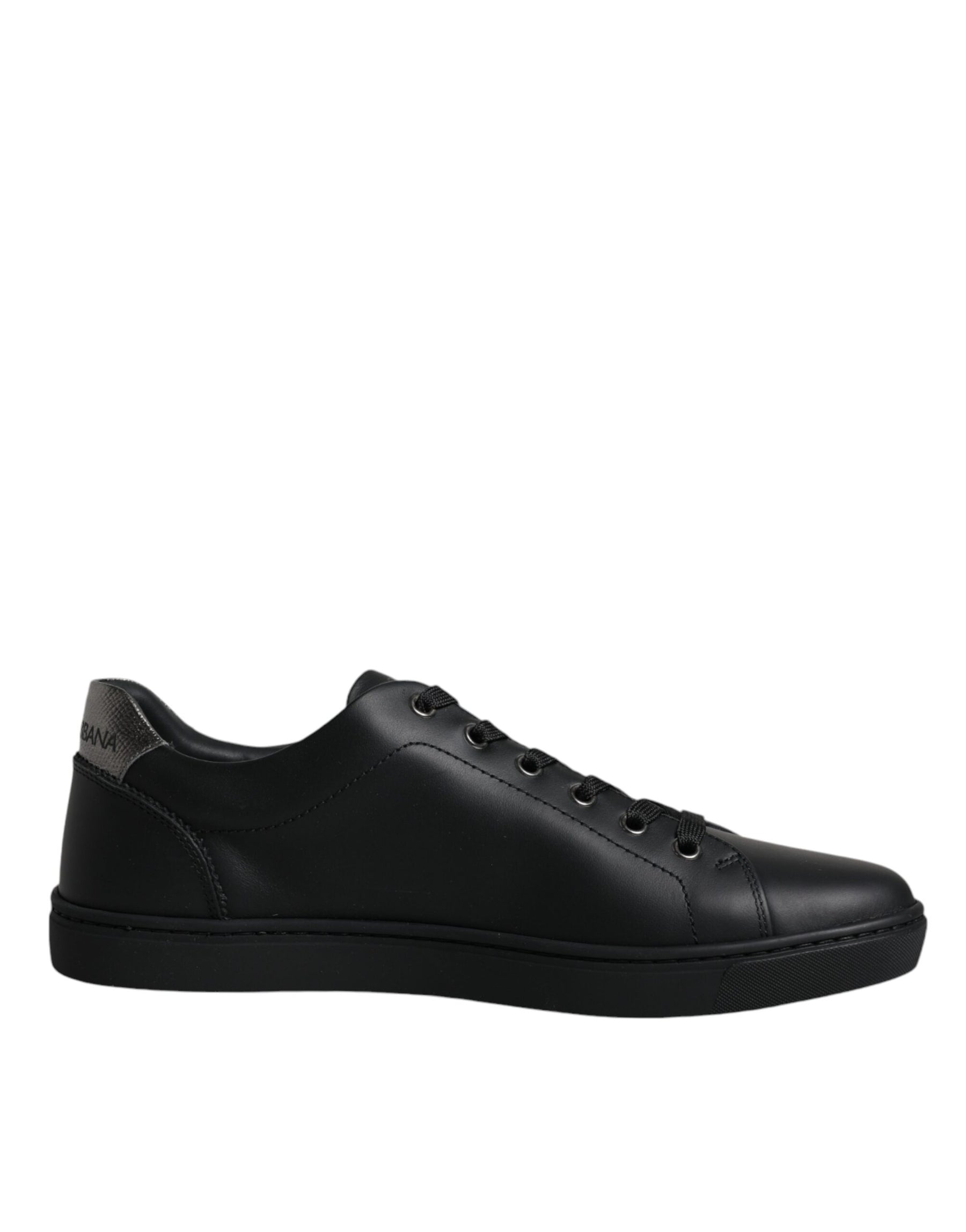 Dolce & Gabbana Black London Sacred Heart Men Sneakers Shoes | Regal Royce