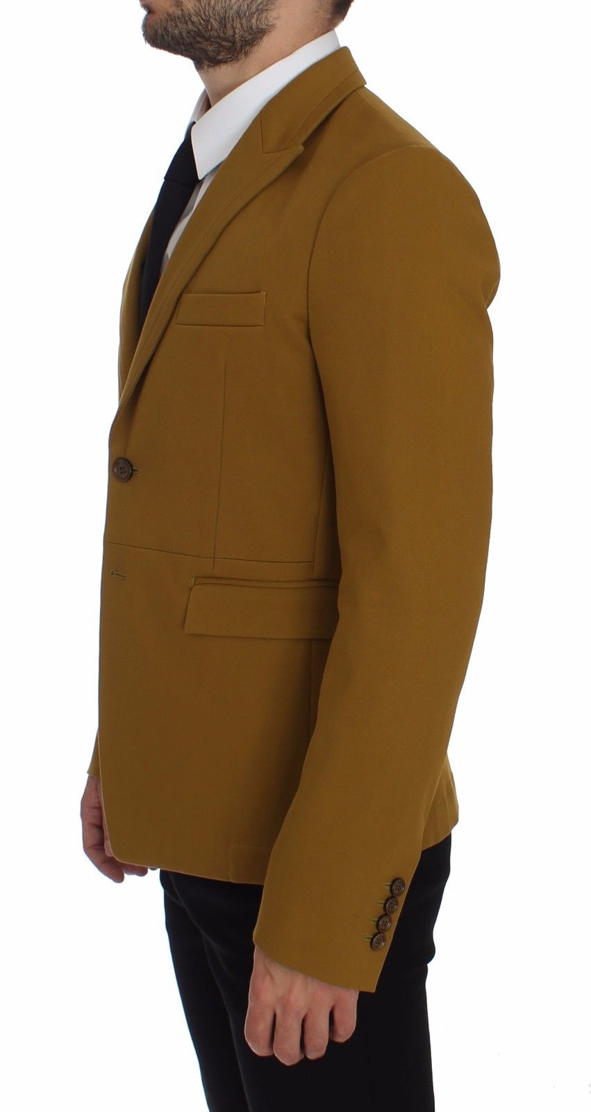 Dolce & Gabbana Yellow Cotton Stretch Blazer | Regal Royce