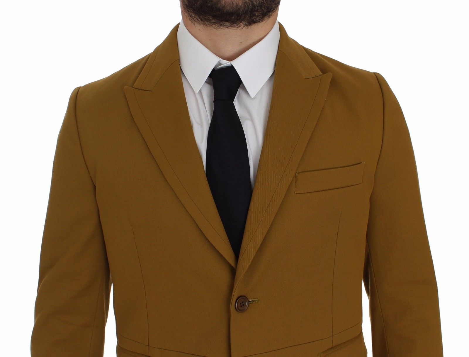 Dolce & Gabbana Yellow Cotton Stretch Blazer | Regal Royce