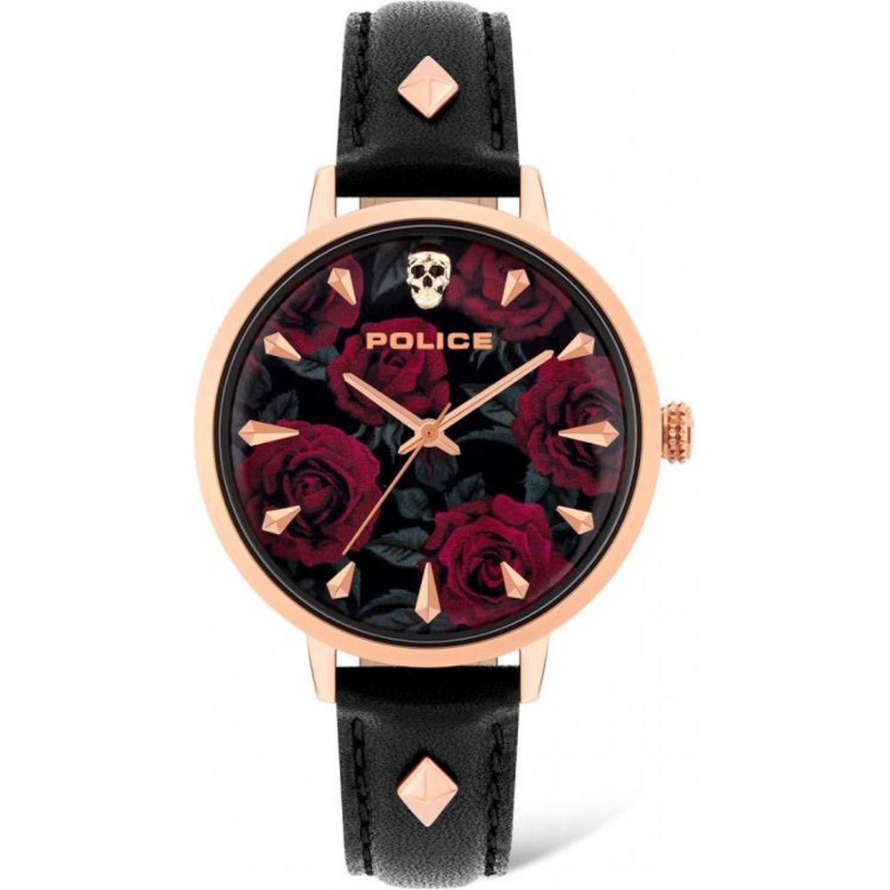 Police Black Leather Dress Watch | Regal Royce