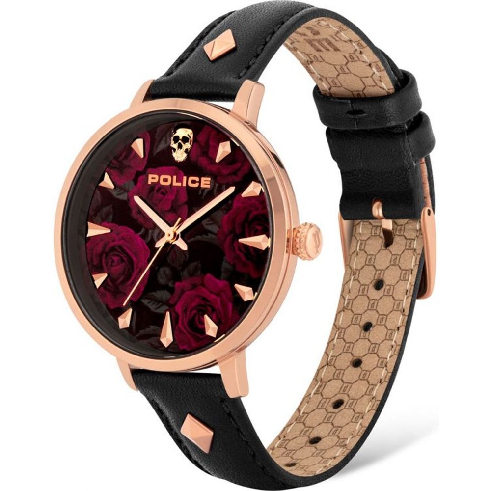 Police Black Leather Dress Watch | Regal Royce