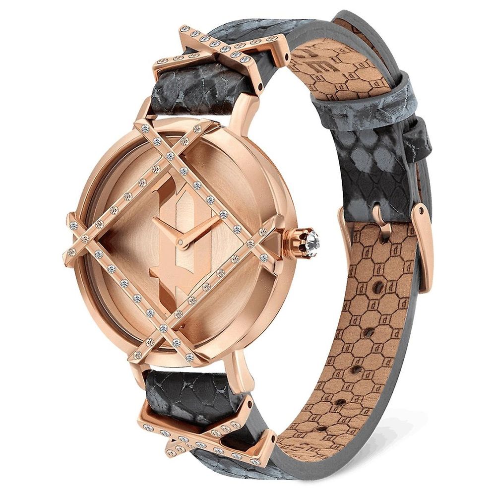 Police Gray Leather Dress Watch | Regal Royce