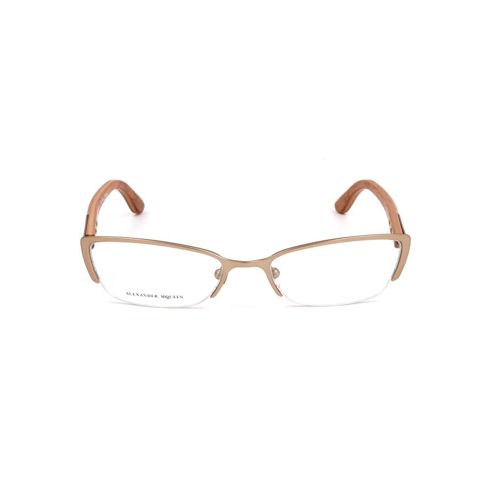 Alexander McQueen Brown Metal Glasses (Frames) | Regal Royce