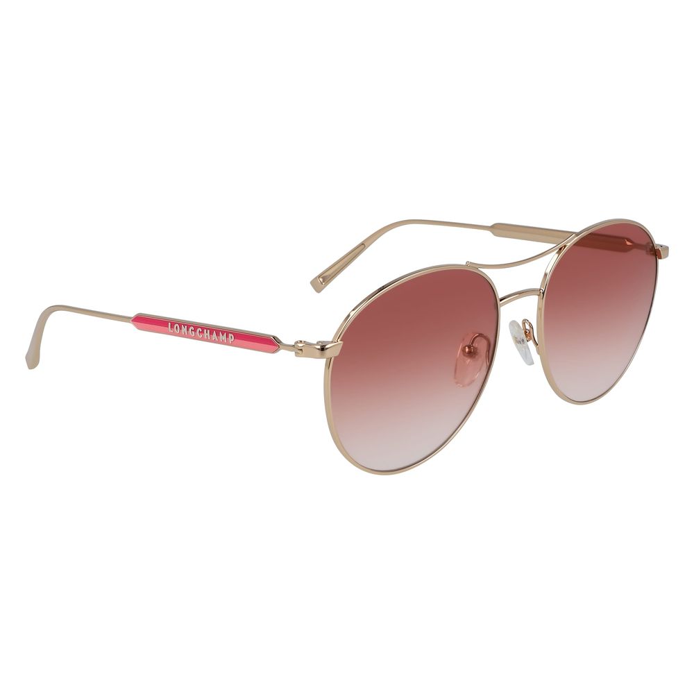 Longchamp Rose Gold Metal Sunglasses | Regal Royce