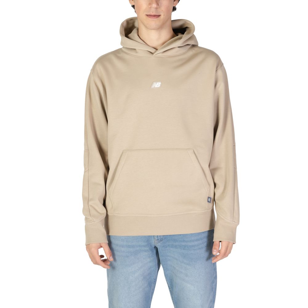 New Balance Beige Recycled Polyester Hoodie | Regal Royce