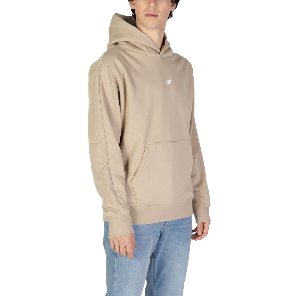 New Balance Beige Recycled Polyester Hoodie | Regal Royce