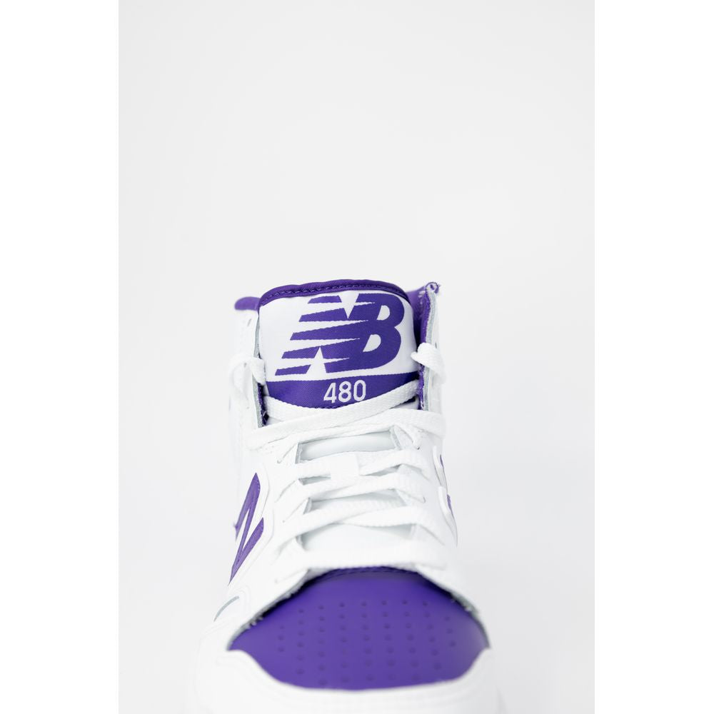 New Balance Purple Leather Athletic Sneakers